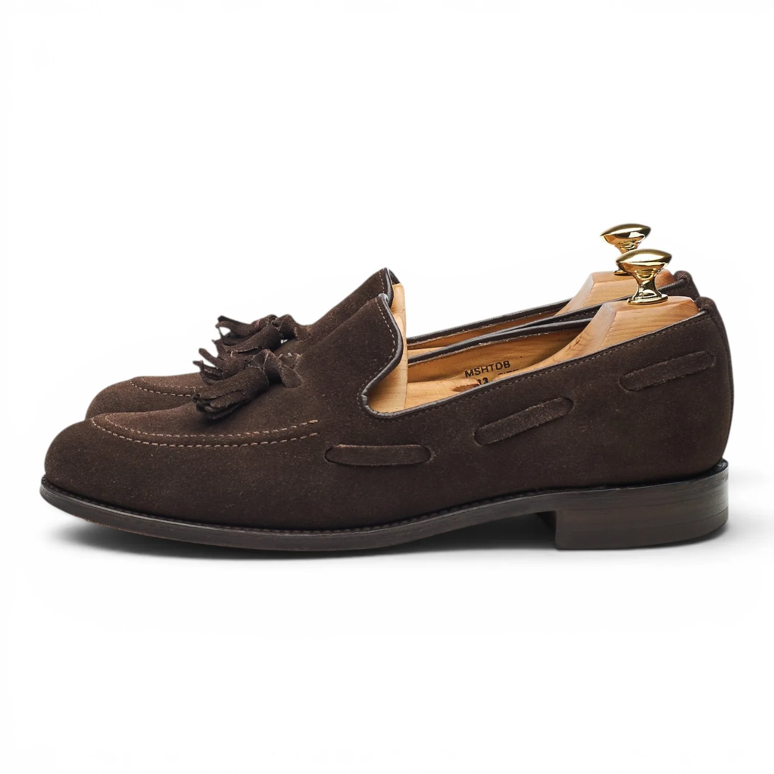Charles Tyrwhitt Dark Brown Suede Tassel Loafers UK 6.5 F - Image 3