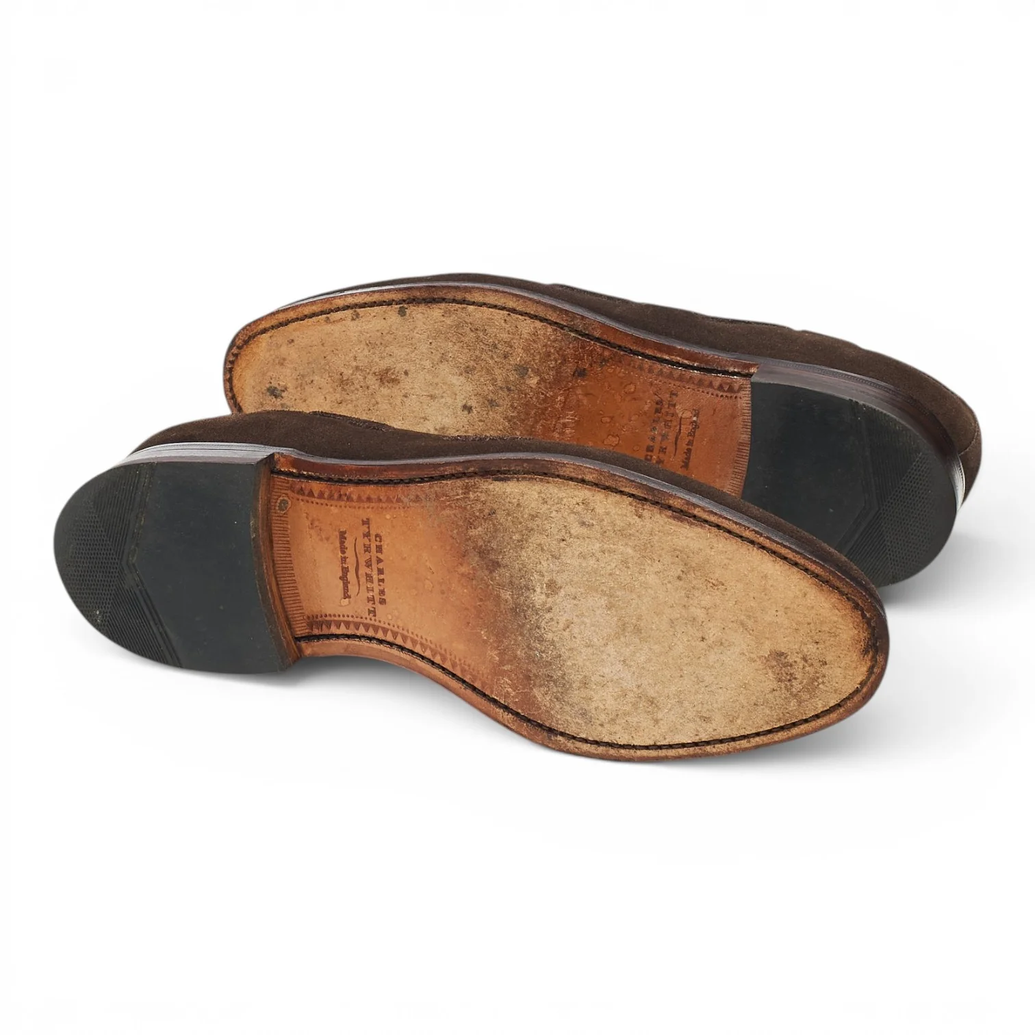 Charles Tyrwhitt Dark Brown Suede Tassel Loafers UK 6.5 F - Image 5