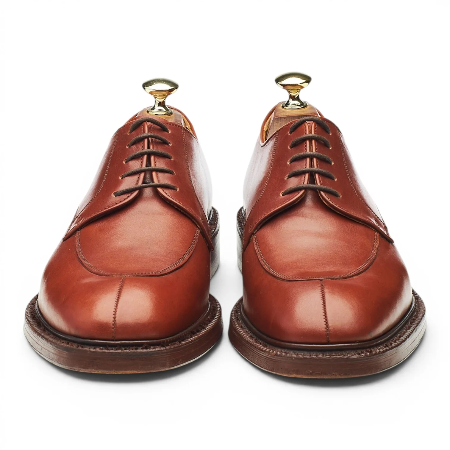 'Dartmoor' Tan Brown Leather Split Toe Derby UK 7 F - Image 2