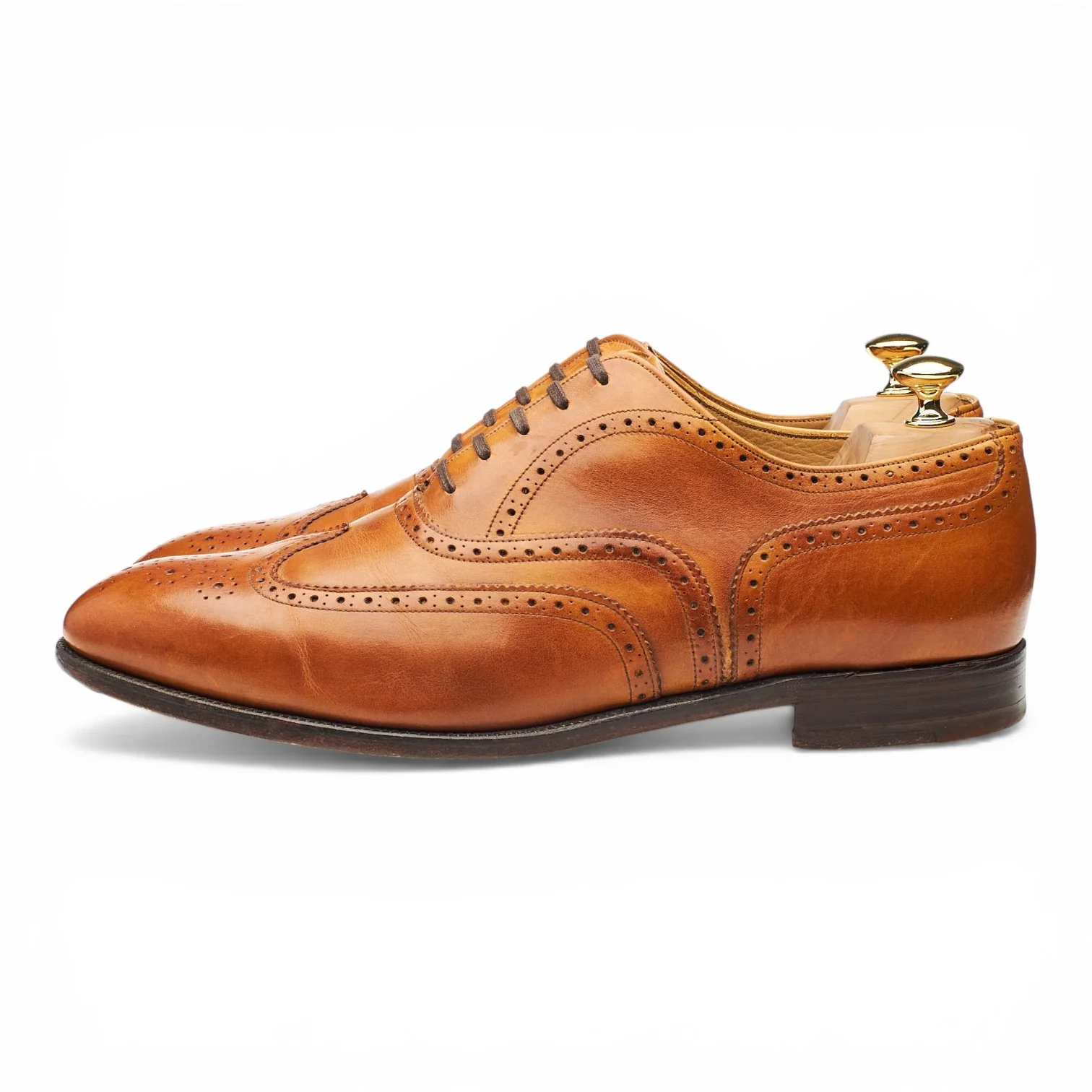'Dartmouth' Tan Brown Leather Oxford Brogues UK 11 F - Image 3