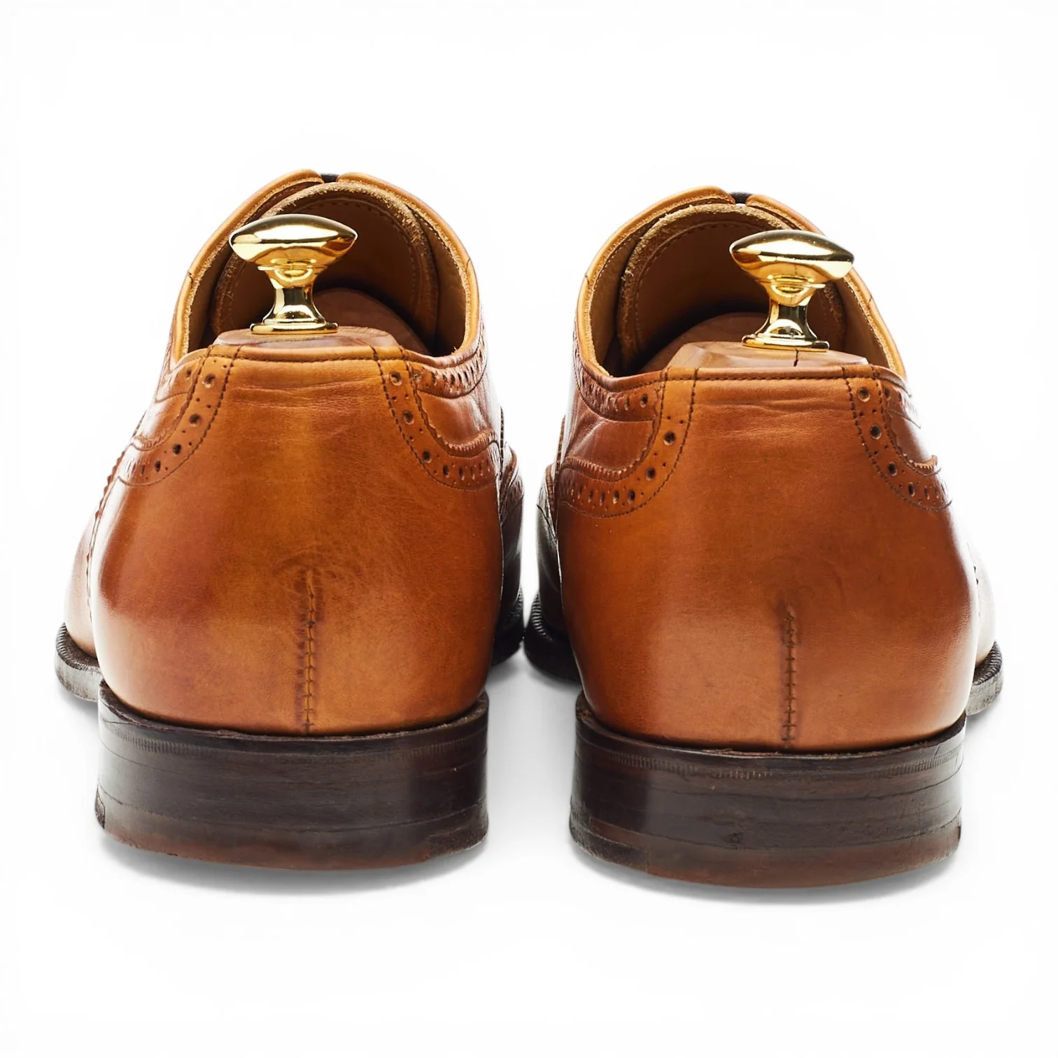 'Dartmouth' Tan Brown Leather Oxford Brogues UK 11 F - Image 4