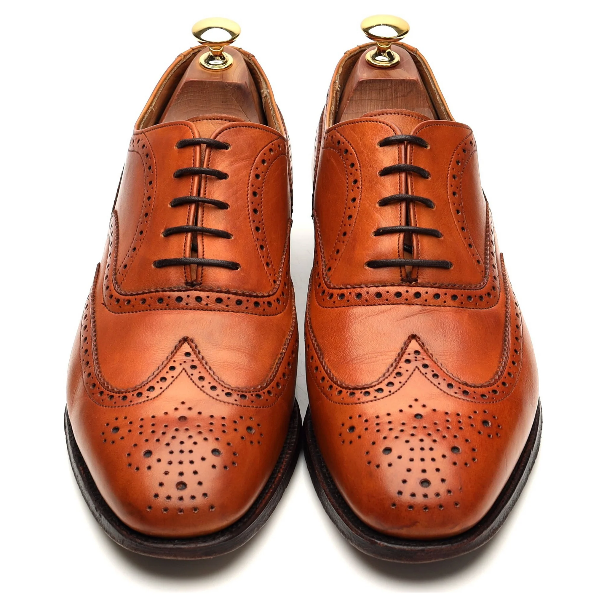 'Dartmouth' Tan Brown Leather Oxford Brogues UK 8.5 F - Image 2