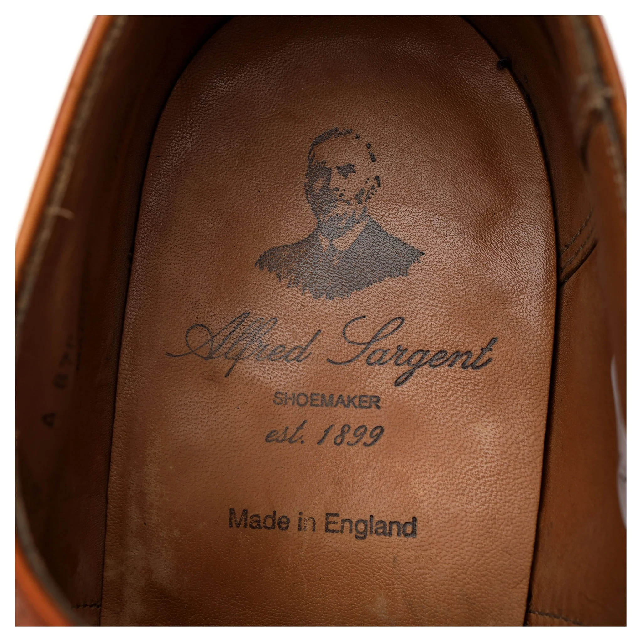 'Dartmouth' Tan Brown Leather Oxford Brogues UK 8.5 F - Image 6