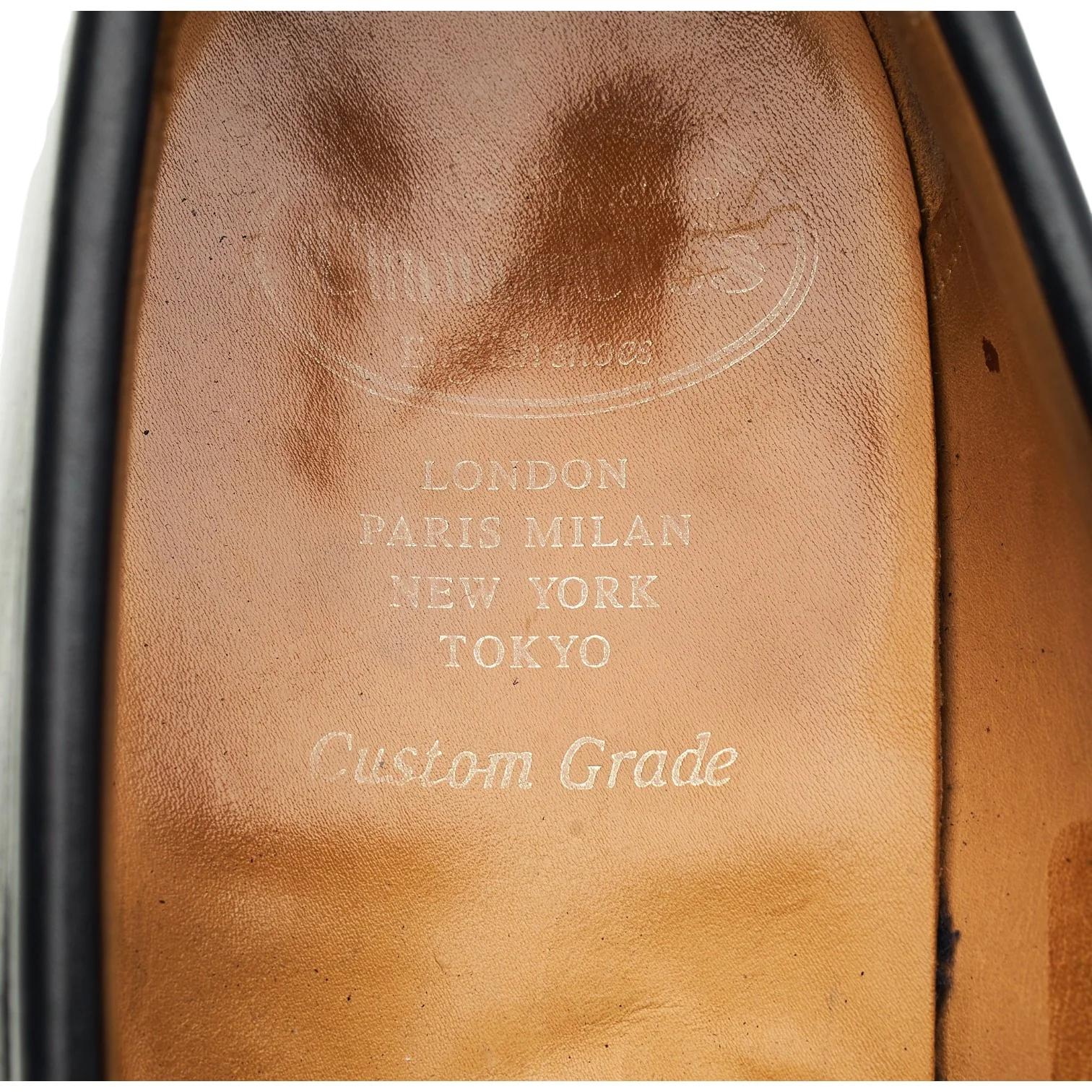 'Darwin' Black Leather Loafers UK 9 H - Image 6