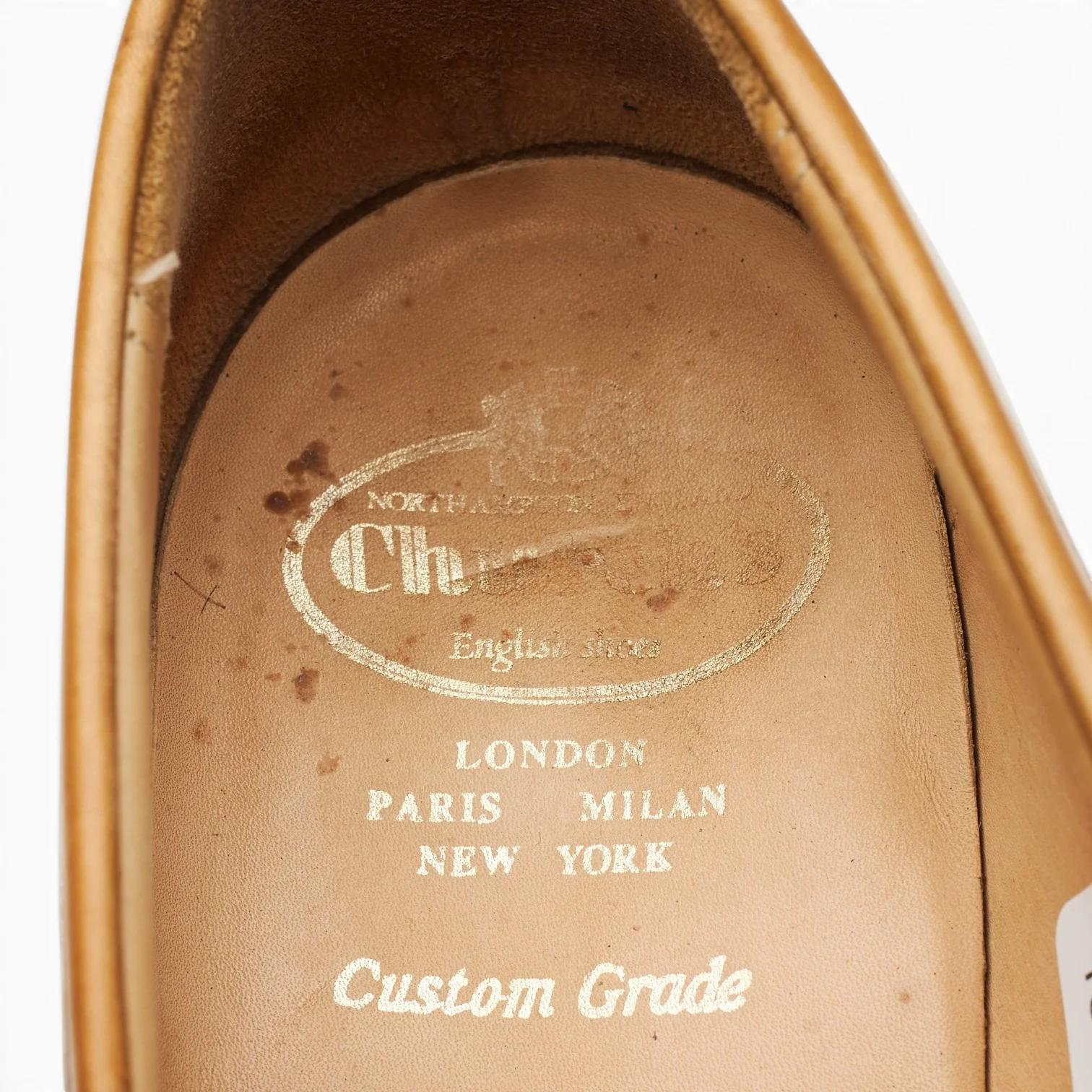 'Darwin' Tan Brown Leather Loafers UK 9.5 H - Image 6