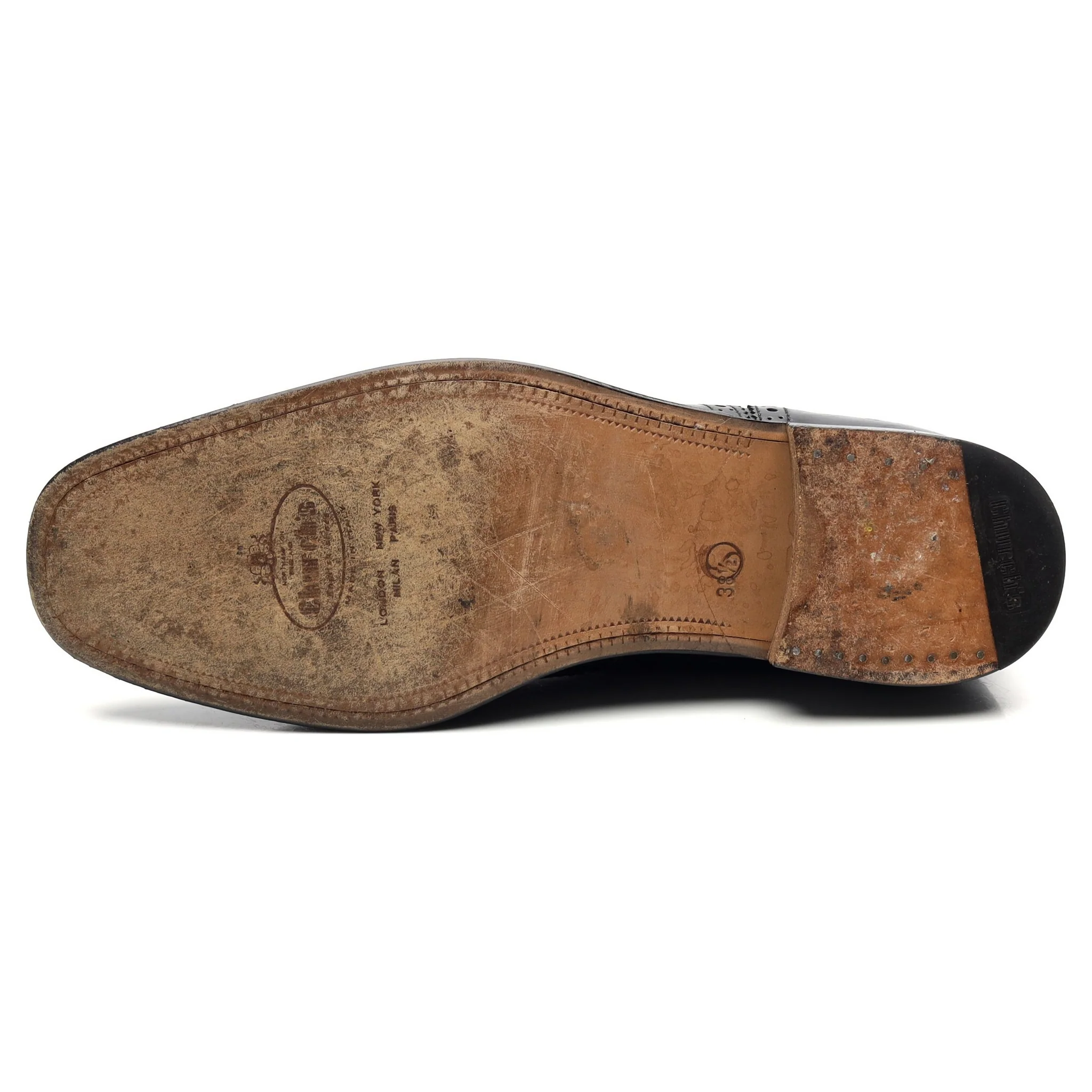 Women's 'Davina' Black Leather Brogues UK 5.5 EU 38.5 - Image 10