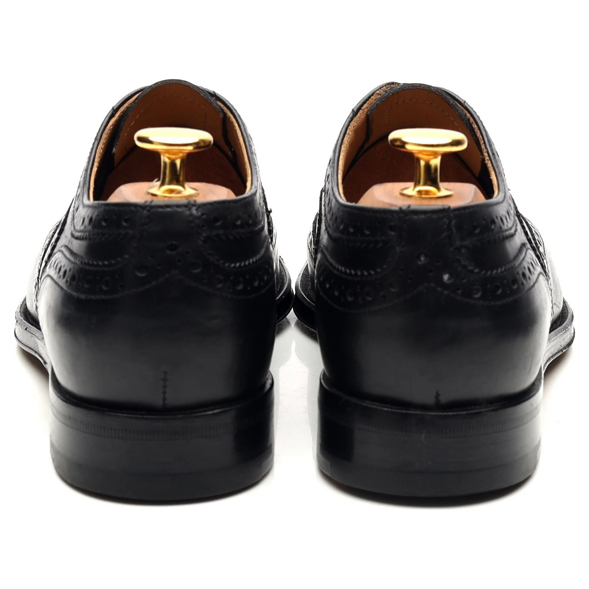 Women's 'Davina' Black Leather Brogues UK 5.5 EU 38.5 - Image 4
