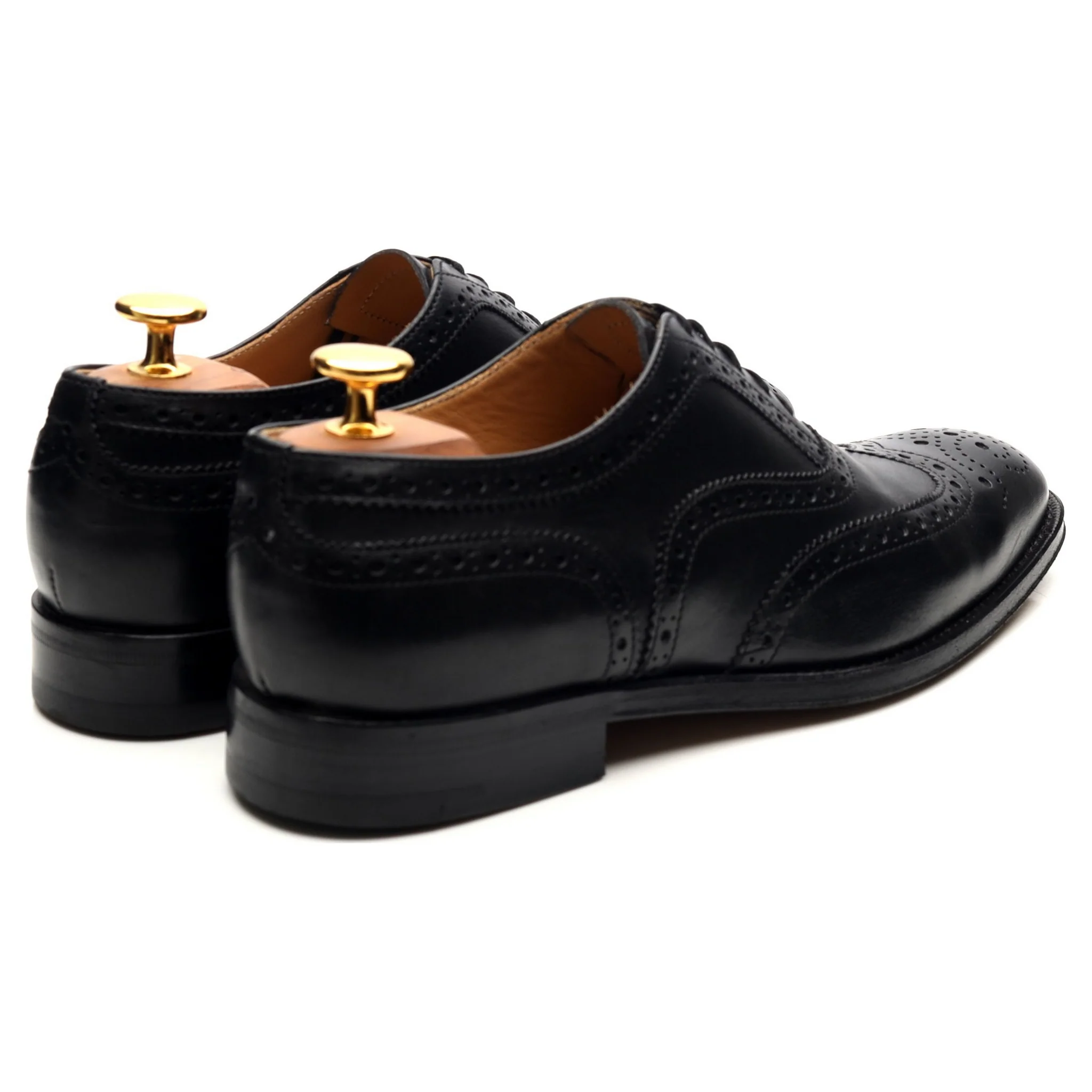 Women's 'Davina' Black Leather Brogues UK 5.5 EU 38.5 - Image 5