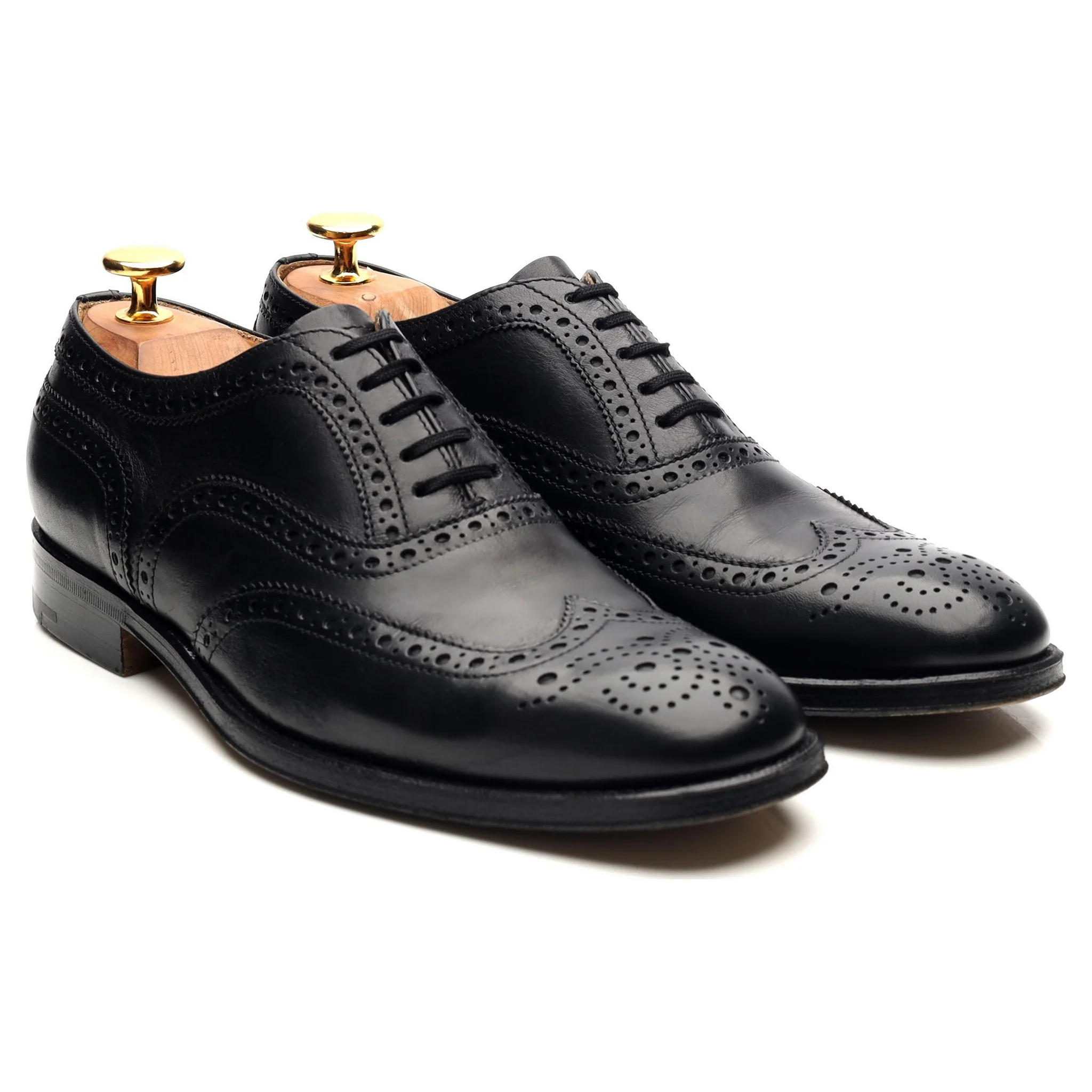 Women's 'Davina' Black Leather Brogues UK 5.5 EU 38.5 - Image 7