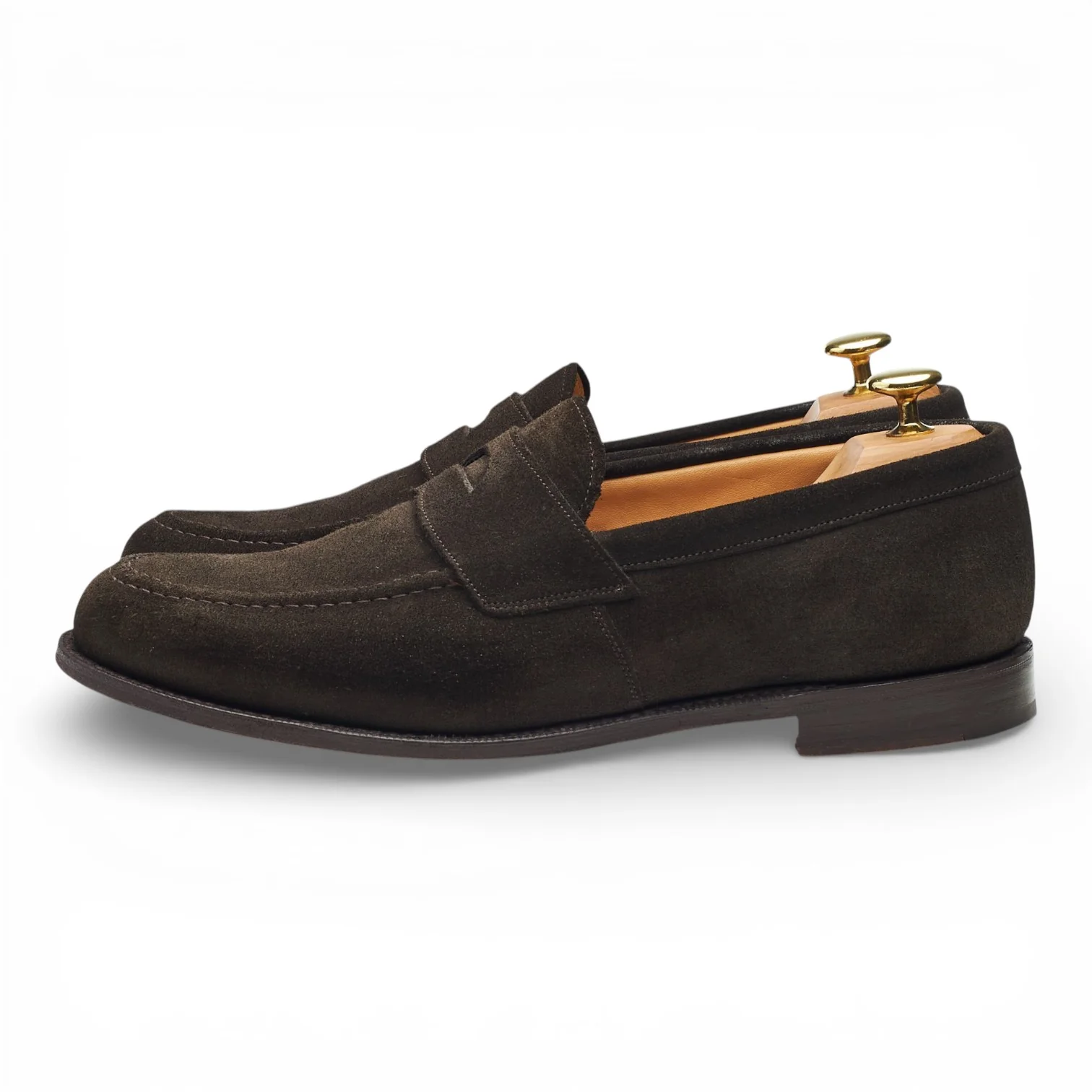 'Dawley' Dark Brown Suede Loafers UK 8.5 F - Image 3