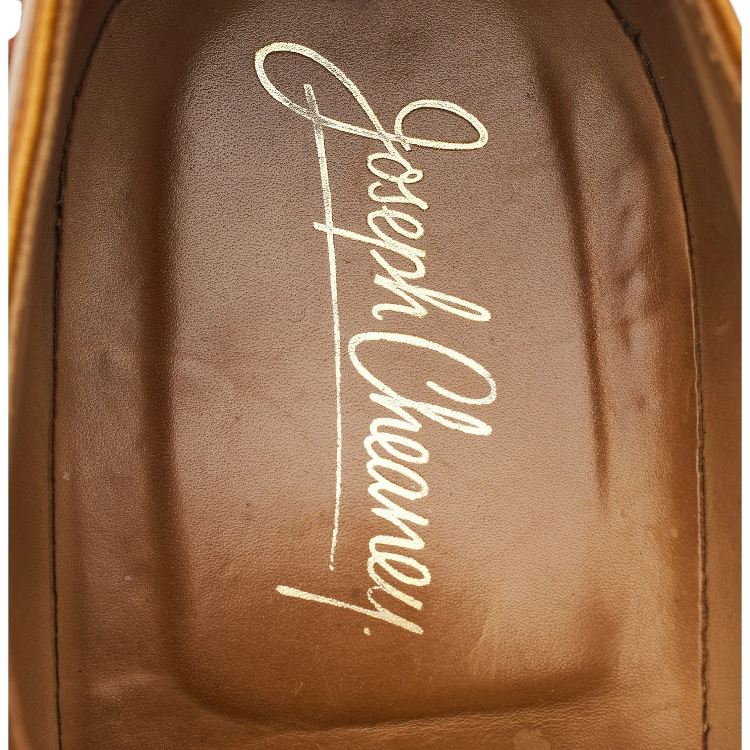 'Deacon' Tan Brown Leather Cap Toe Derby UK 10 F - Image 6