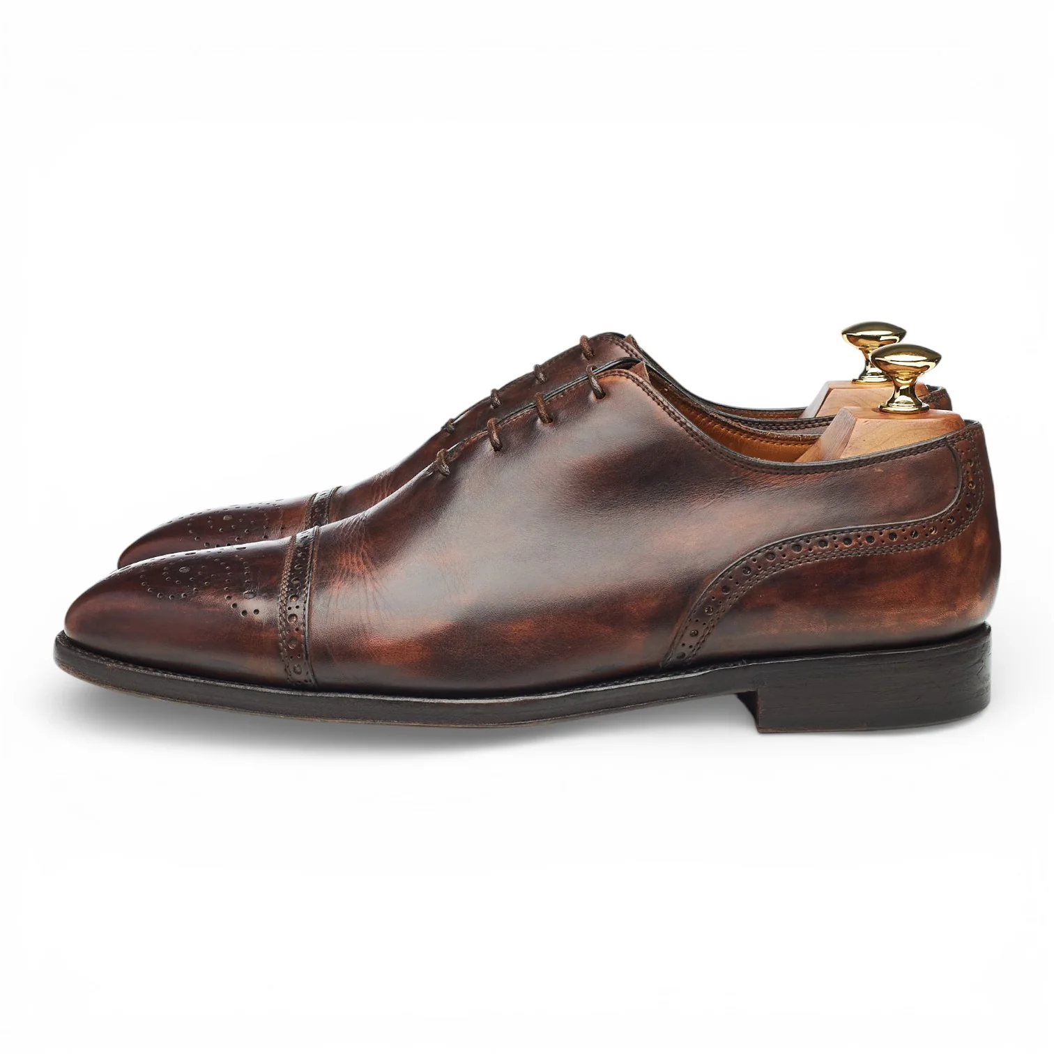 'Del Corso' Dark Brown Museum Leather Oxford UK 9.5 - Image 3