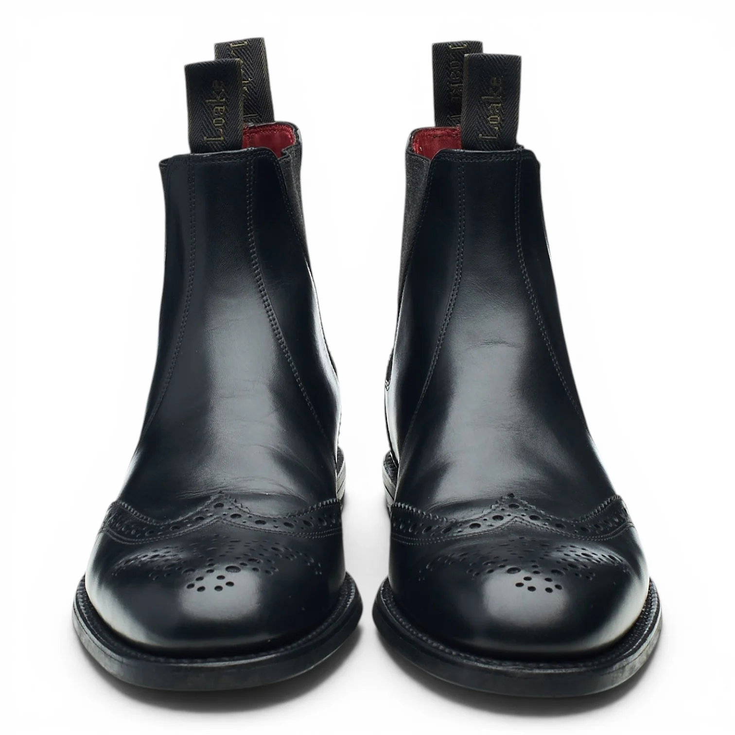 Design 'Hoskins' Black Leather Chelsea Boots UK 8 F - Image 2