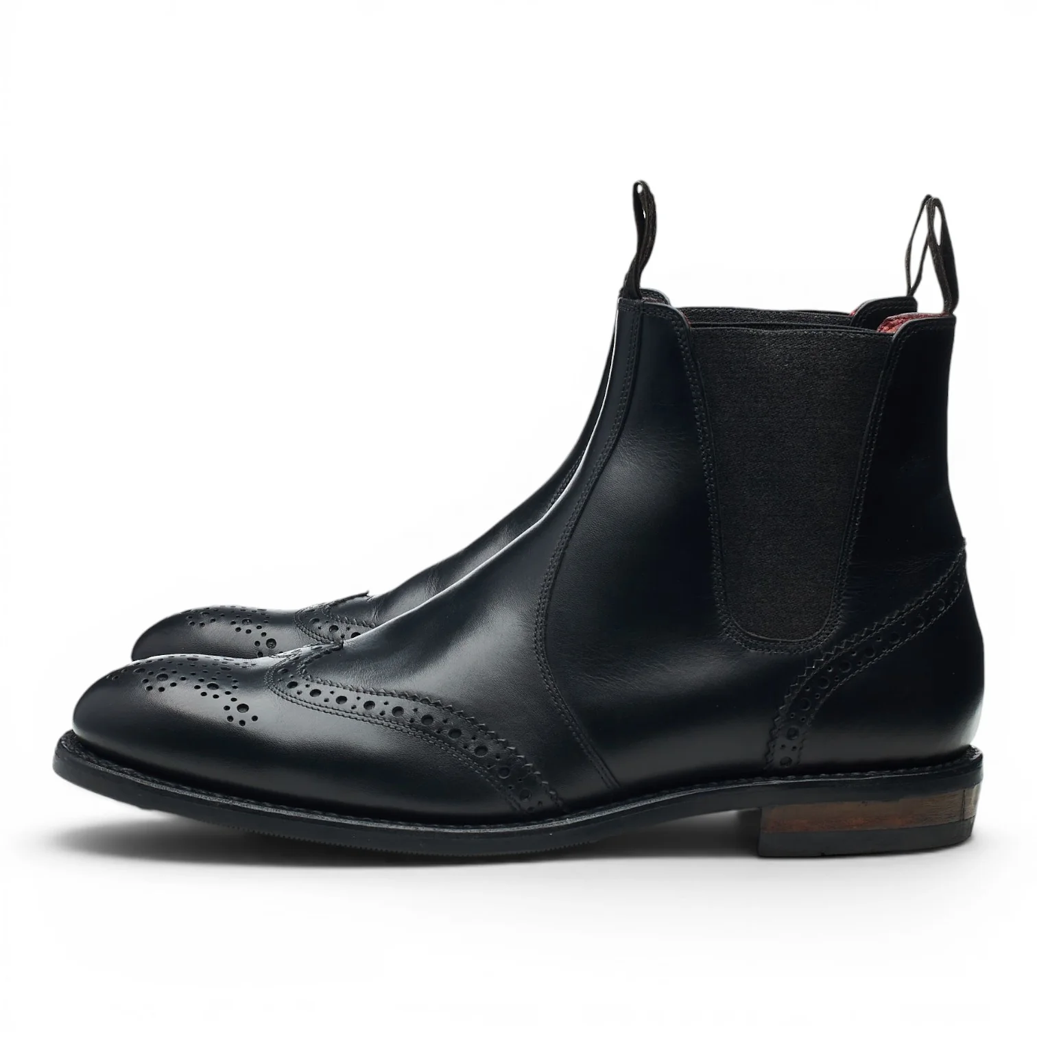 Design 'Hoskins' Black Leather Chelsea Boots UK 8 F - Image 3