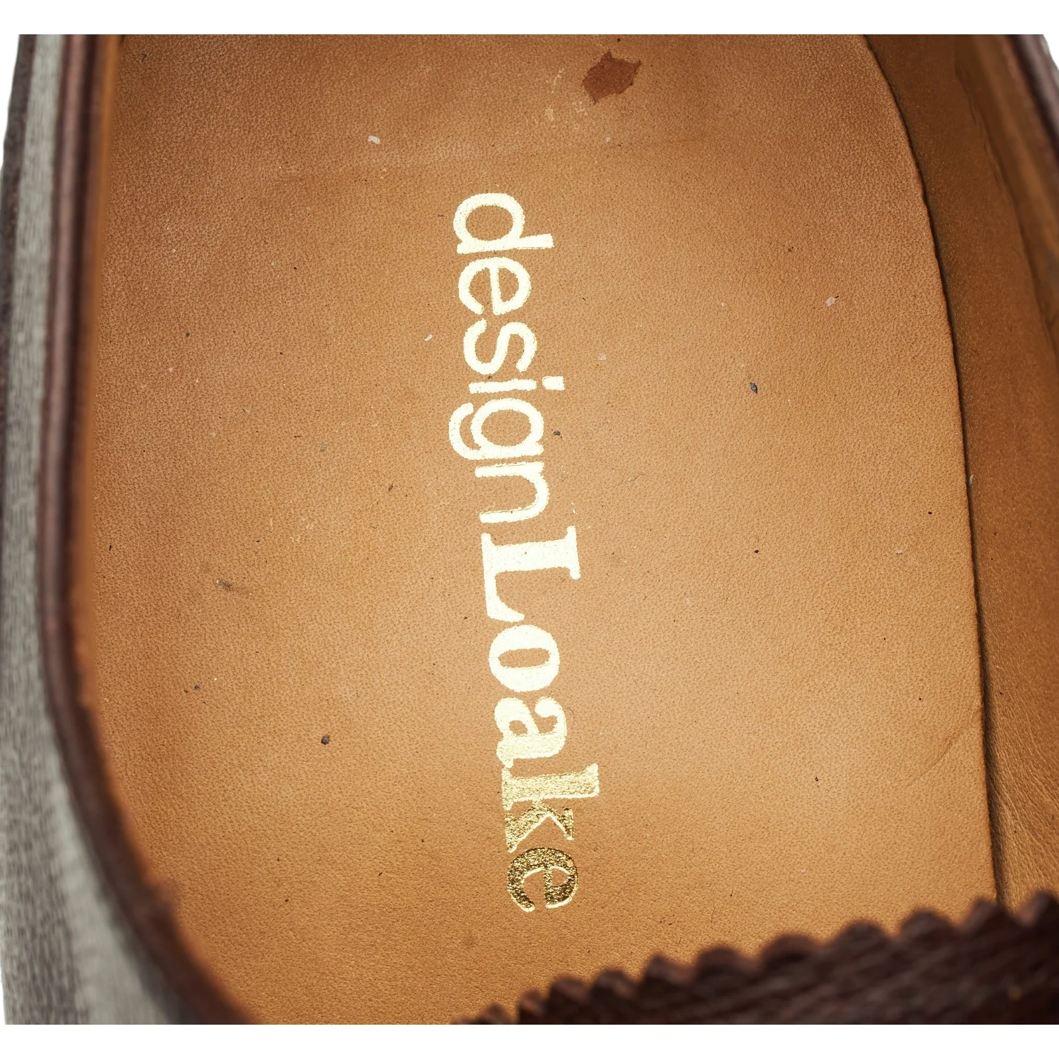Design 'Morse' Brown Grain Leather Oxford UK 10 G - Image 6