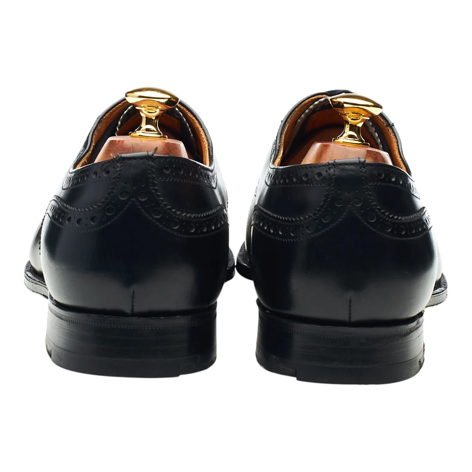 'Diplomat' Black Leather Oxford Brogues UK 10.5 F - Image 4