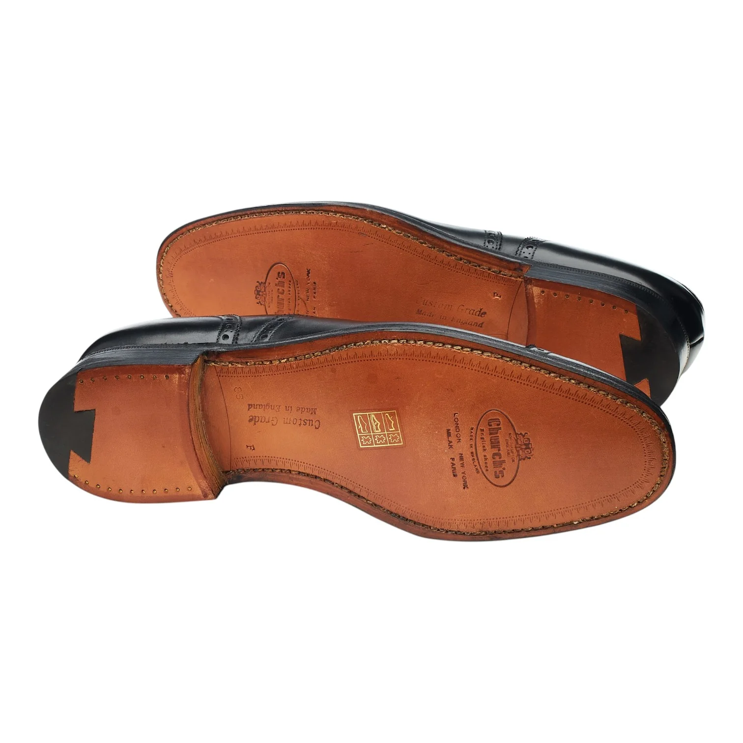 'Diplomat' Black Leather Oxford Brogues UK 8.5 F - Image 5