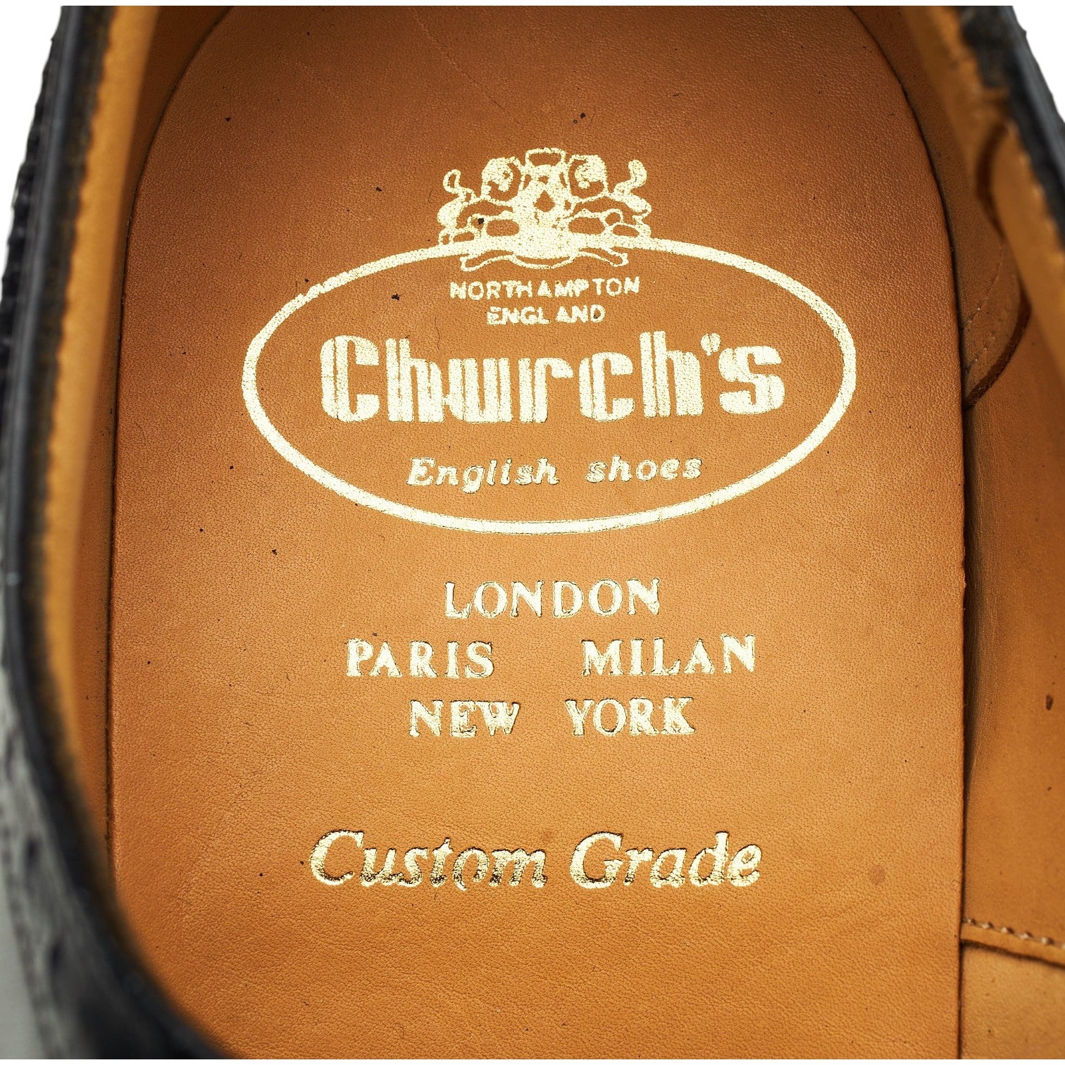 'Diplomat' Black Leather Oxford Brogues UK 8.5 F - Image 6