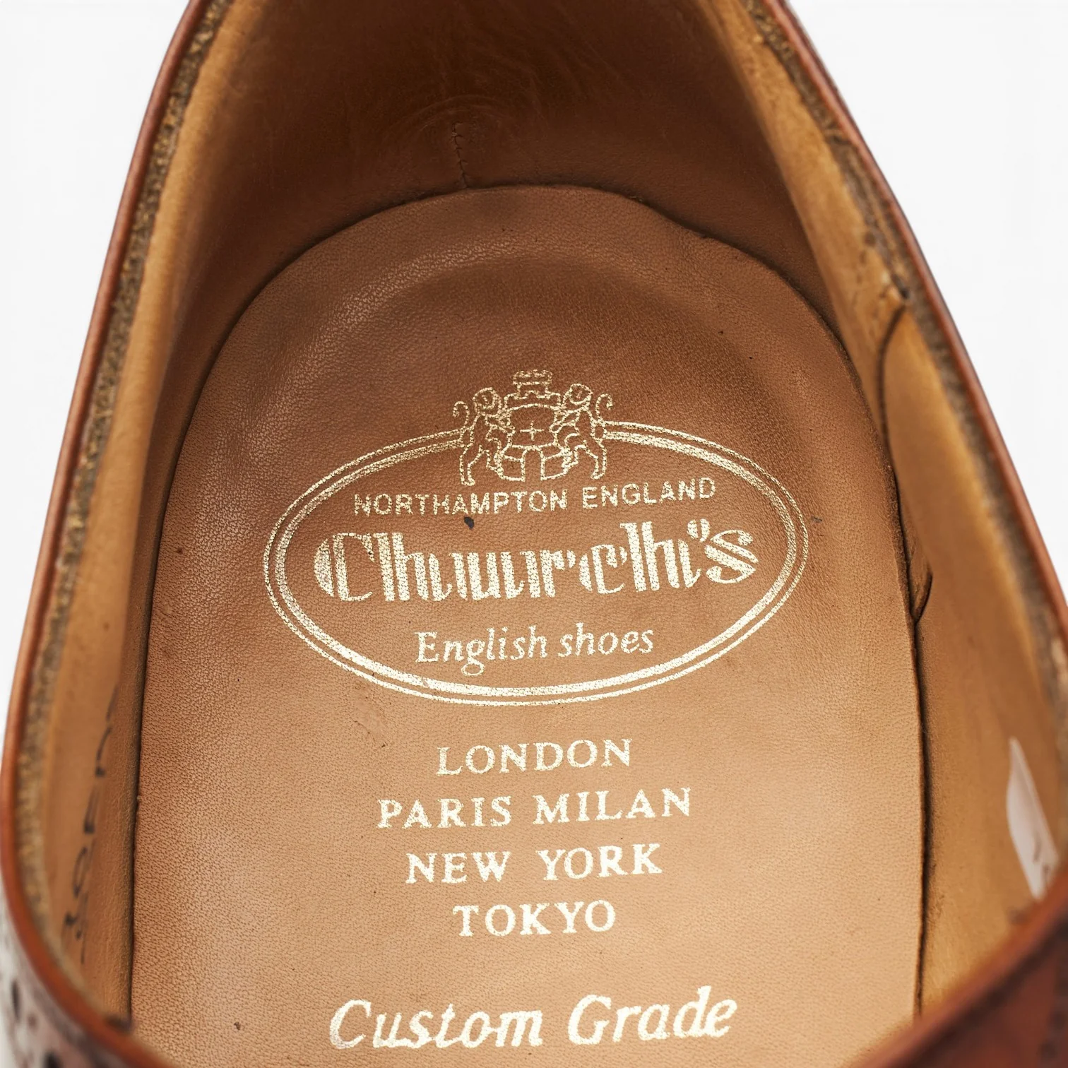 'Diplomat' Tan Brown Leather Oxford Brogues UK 9 F - Image 7