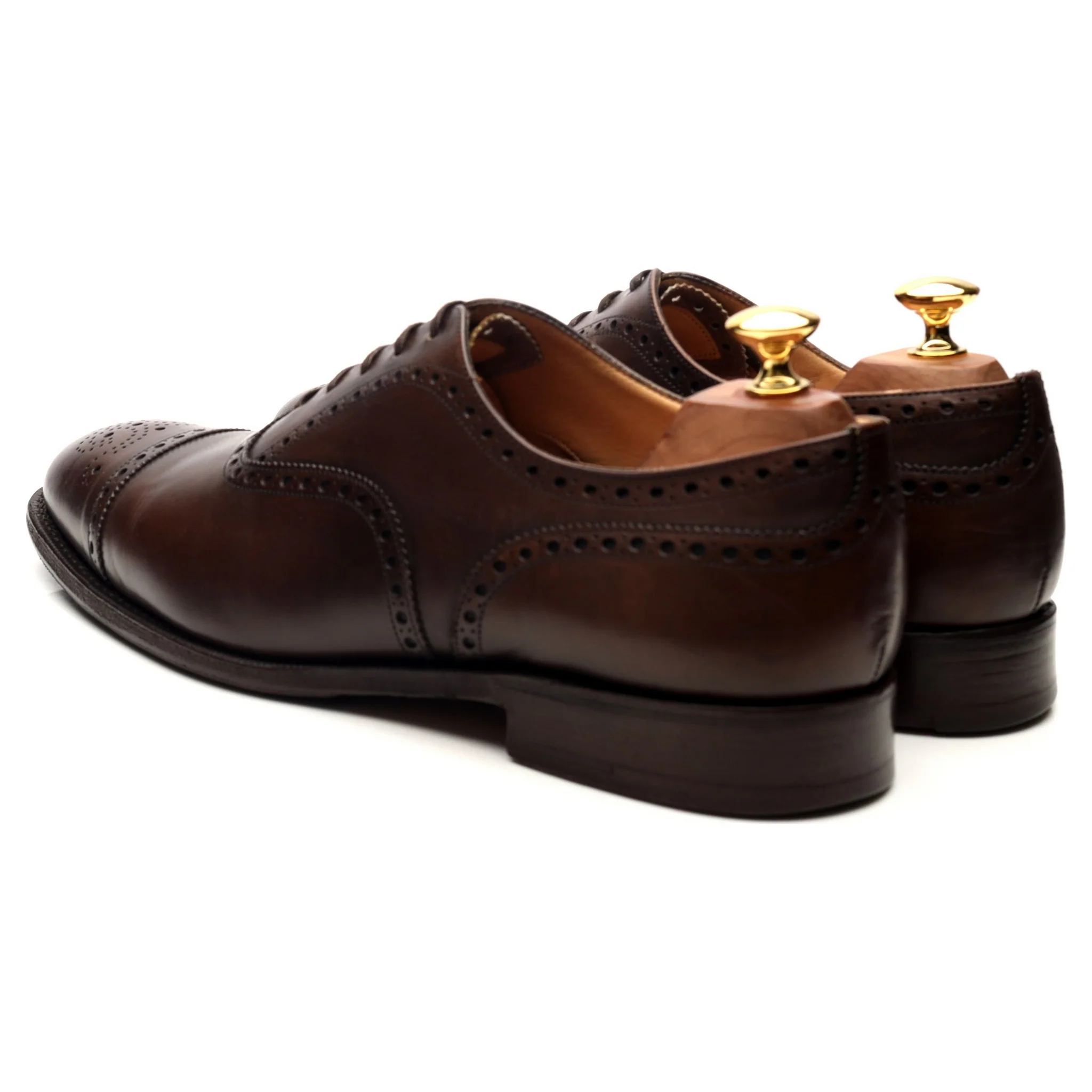 'Diplomat' Dark Brown Leather Oxford Brogues UK 9 F - Image 3