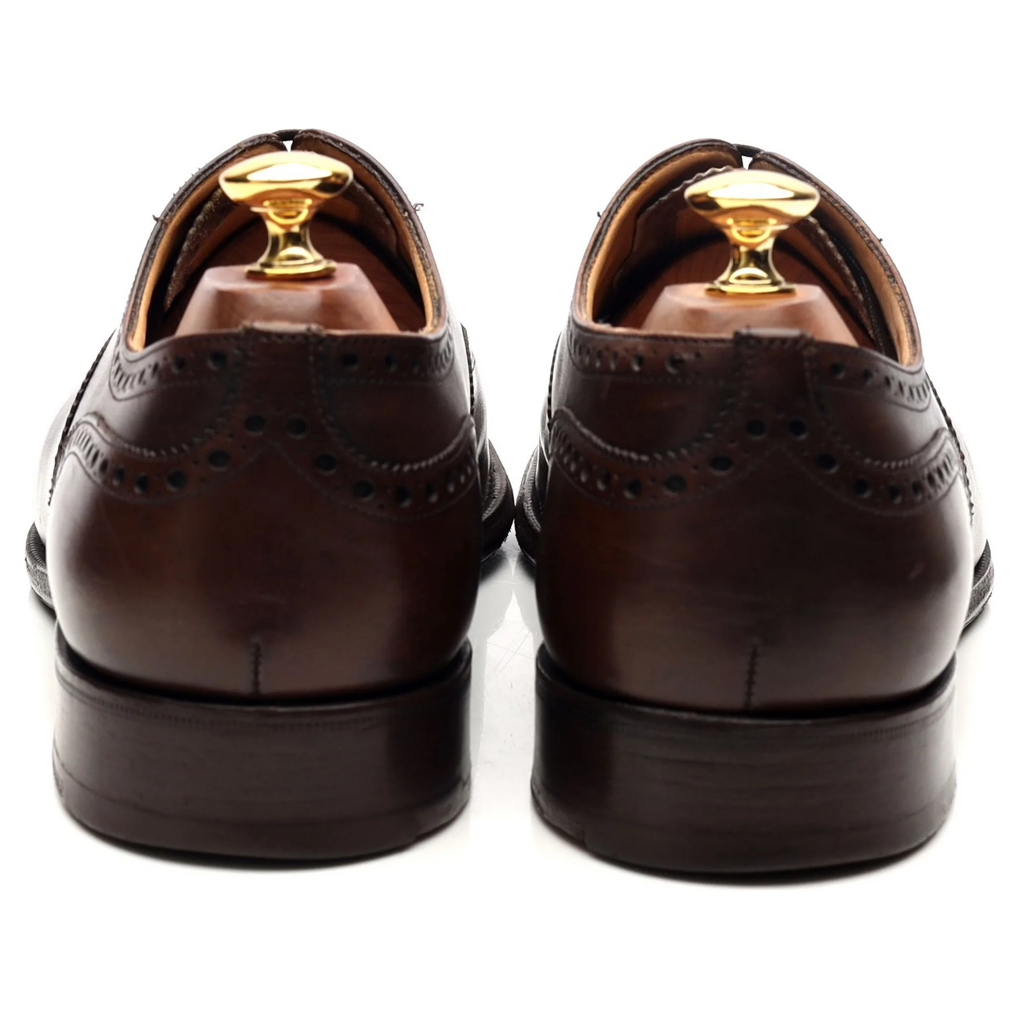 'Diplomat' Dark Brown Leather Oxford Brogues UK 9 F - Image 4