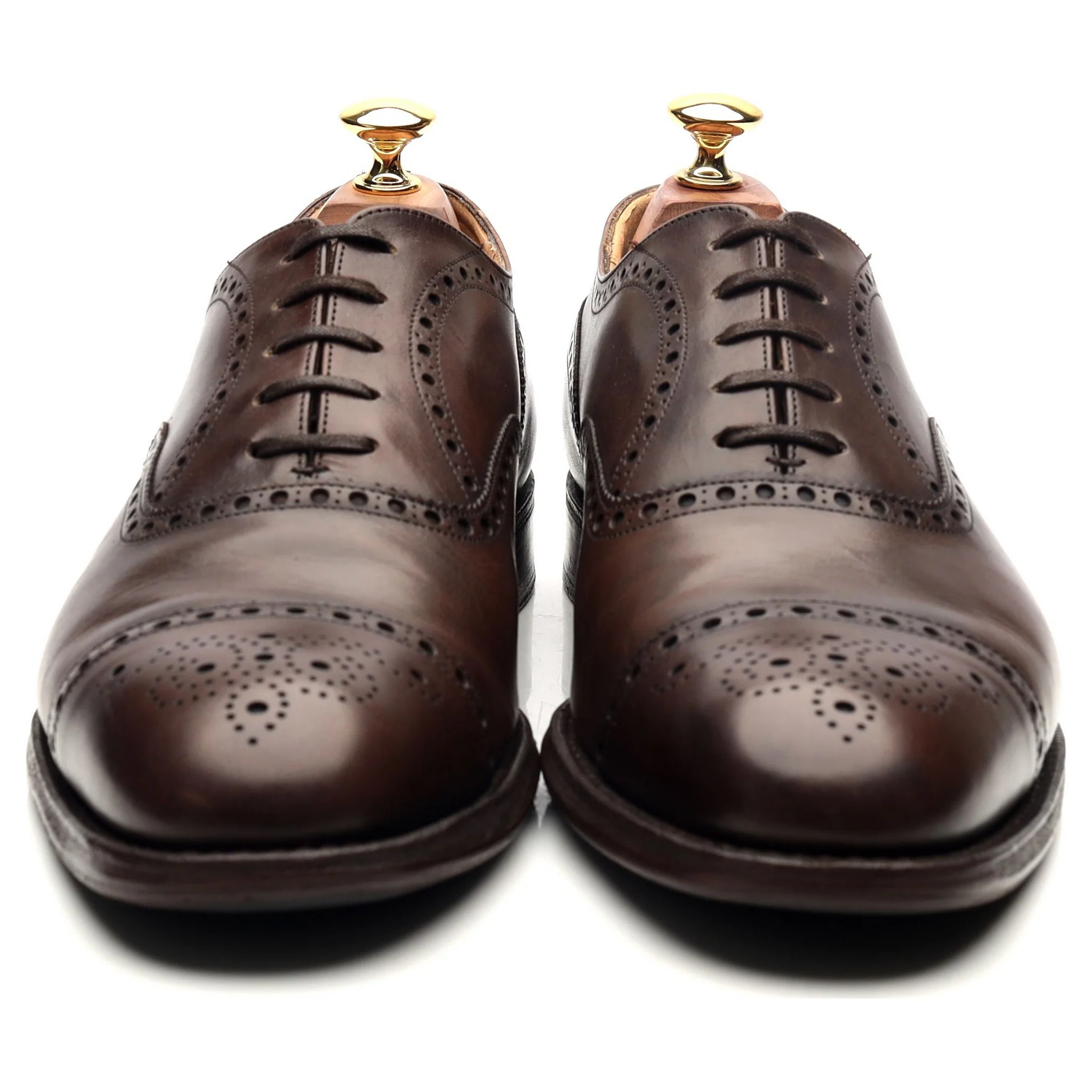'Diplomat' Dark Brown Leather Oxford Brogues UK 9 F - Image 8