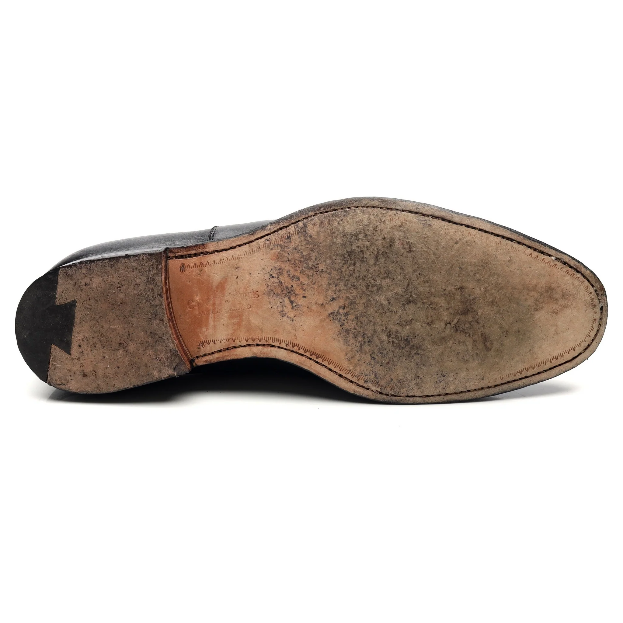 'Dorset 2' Black Leather Oxford UK 10 E - Image 11
