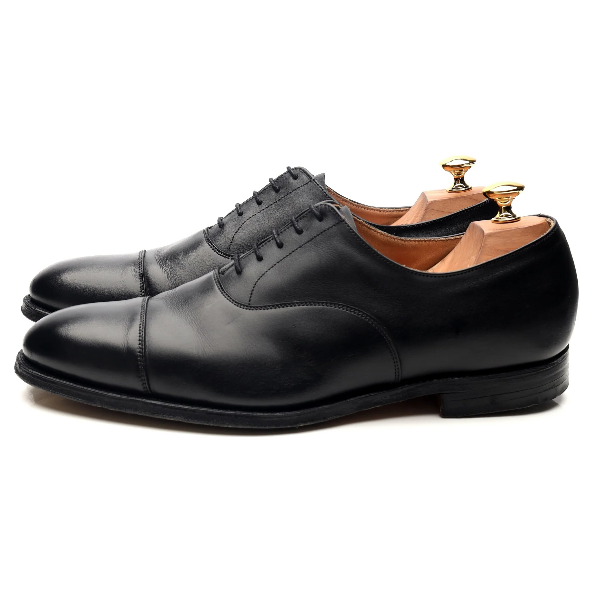 'Dorset 2' Black Leather Oxford UK 10 E - Image 2