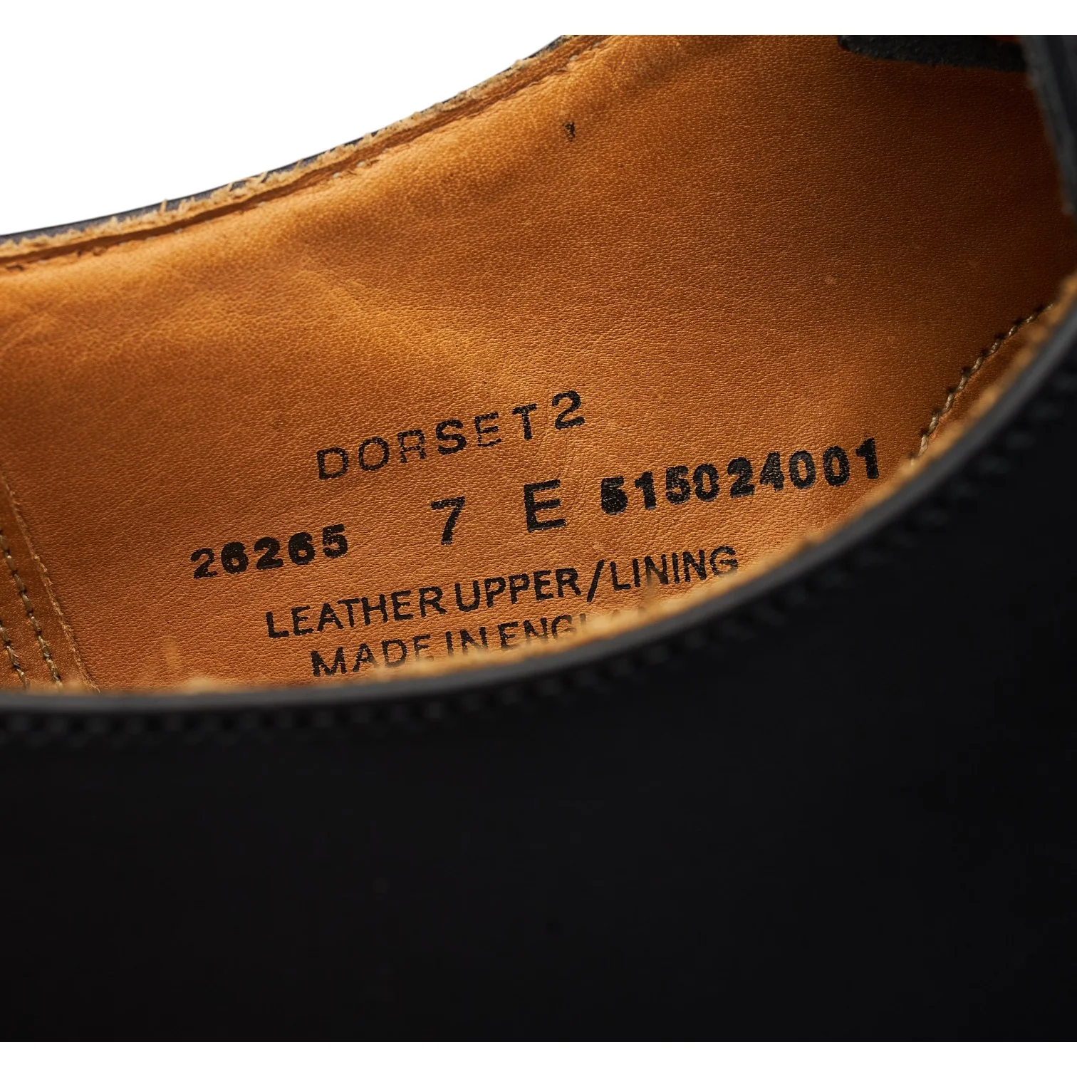 'Dorset 2' Black Leather Oxford UK 7 E - Image 7