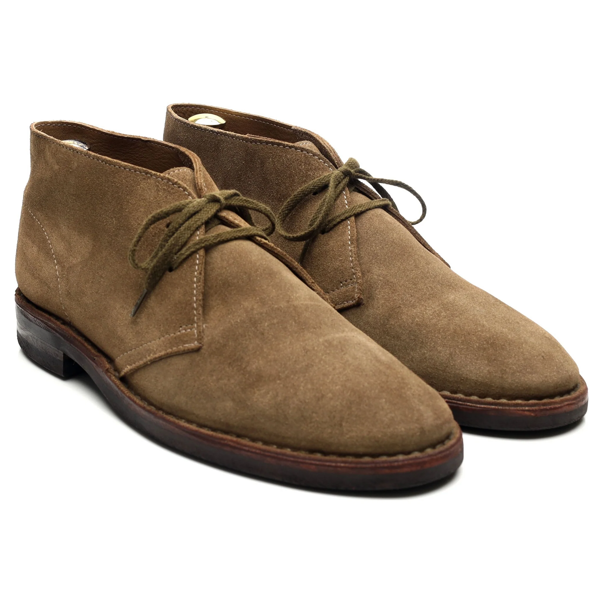 'Clifford' Taupe Brown Suede Chukka Boots UK 10.5 - Image 7