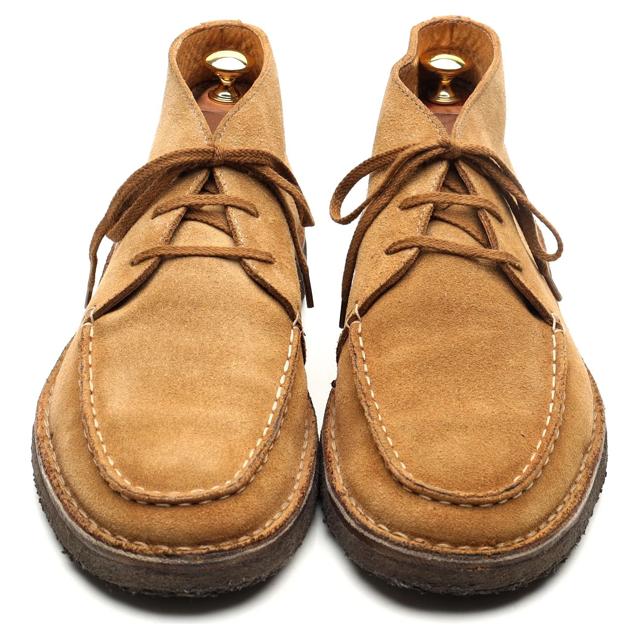 'Crosby' Tan Brown Suede Moc-Toe Chukka Boots UK 9.5 - Image 9