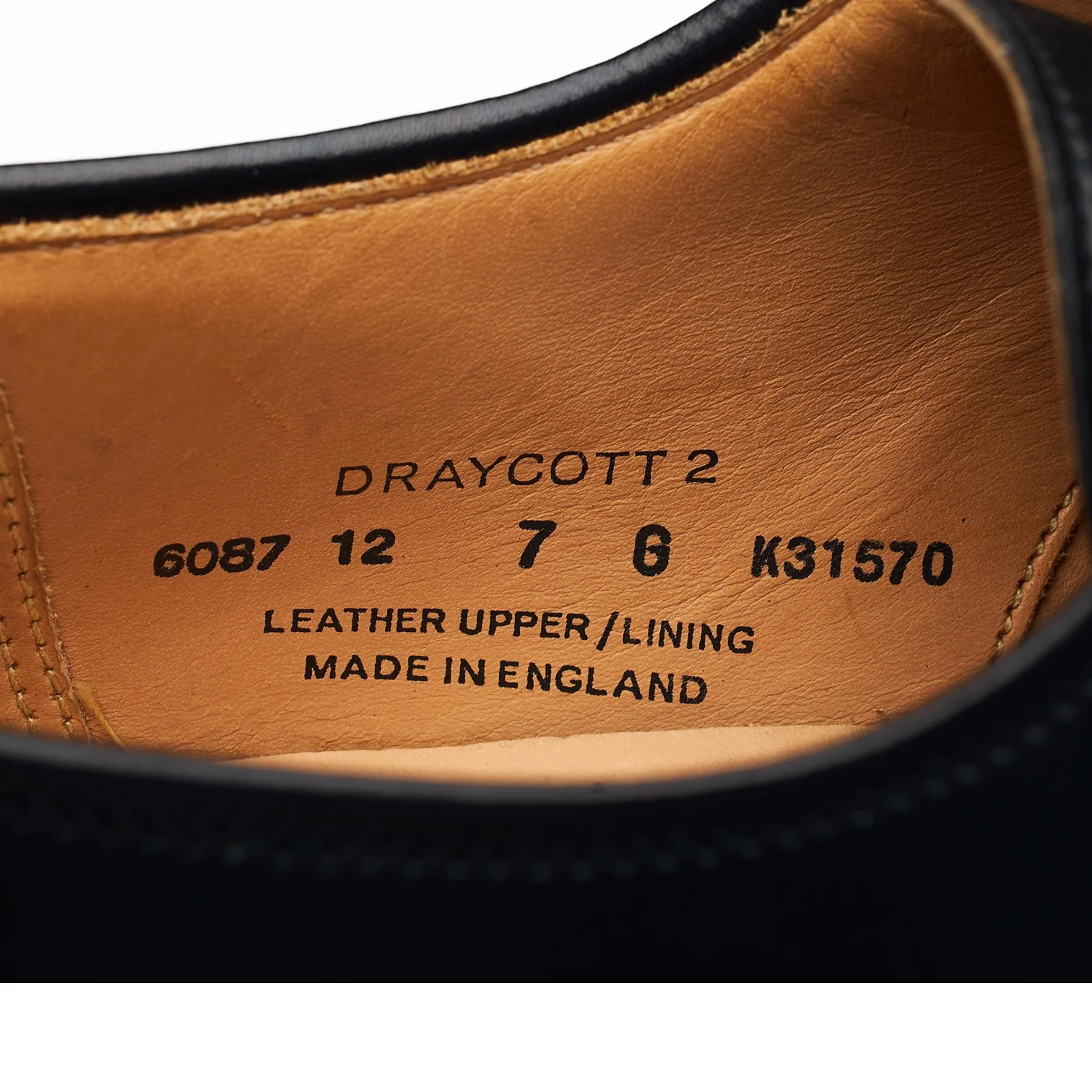 'Draycott 2' Black Leather Derby UK 7 G - Image 7