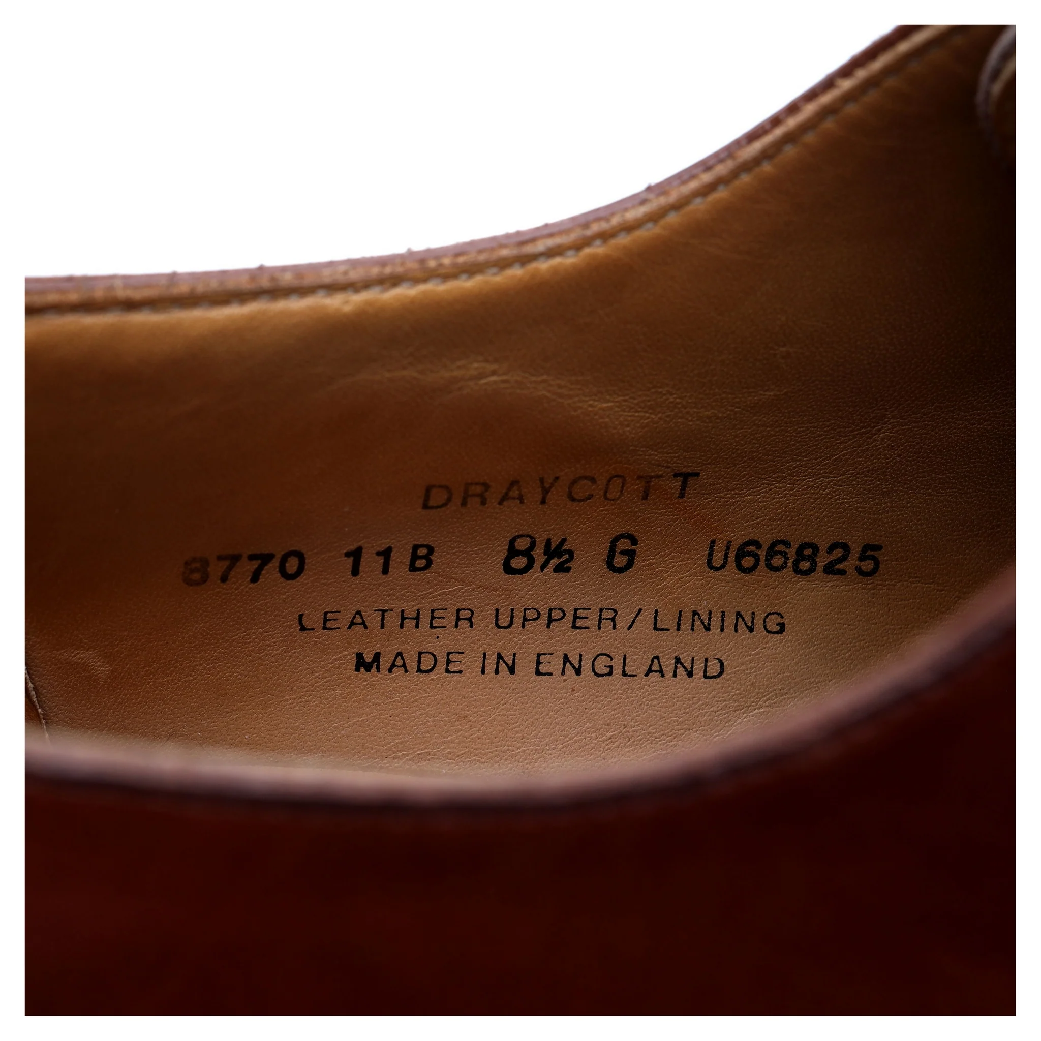 'Draycott' Tan Brown Leather Cap Toe Derby UK 8.5 G - Image 13