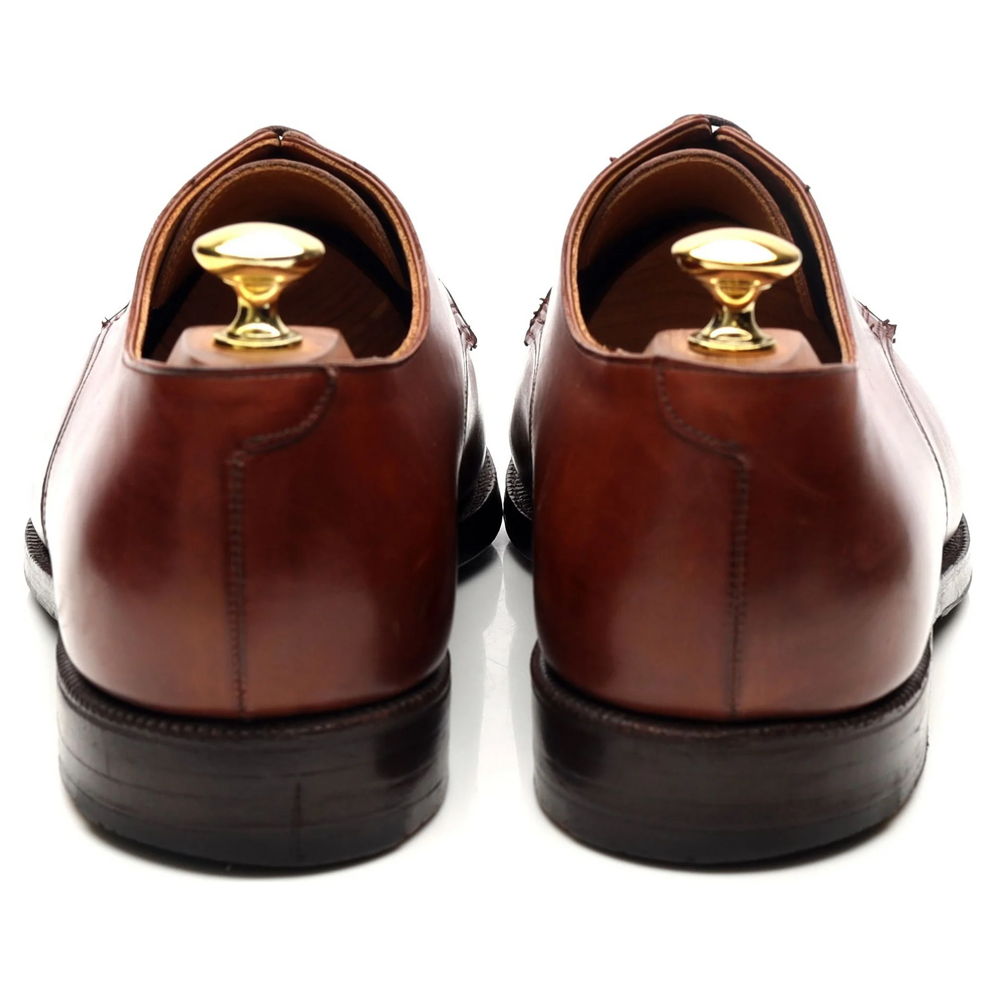 'Draycott' Tan Brown Leather Cap Toe Derby UK 8.5 G - Image 4