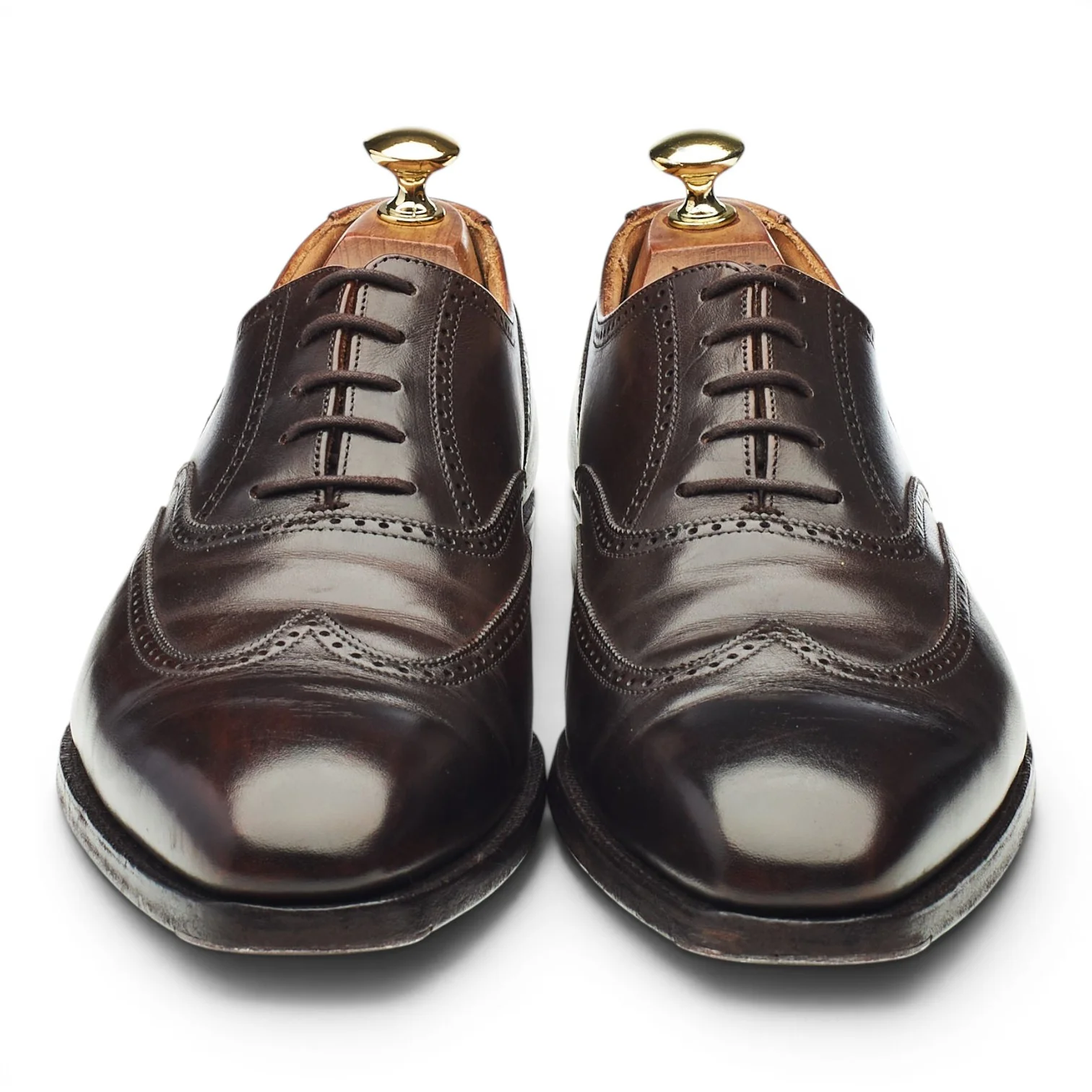 'Drummond' Dark Brown Leather Oxford Brogues UK 8.5 E - Image 2