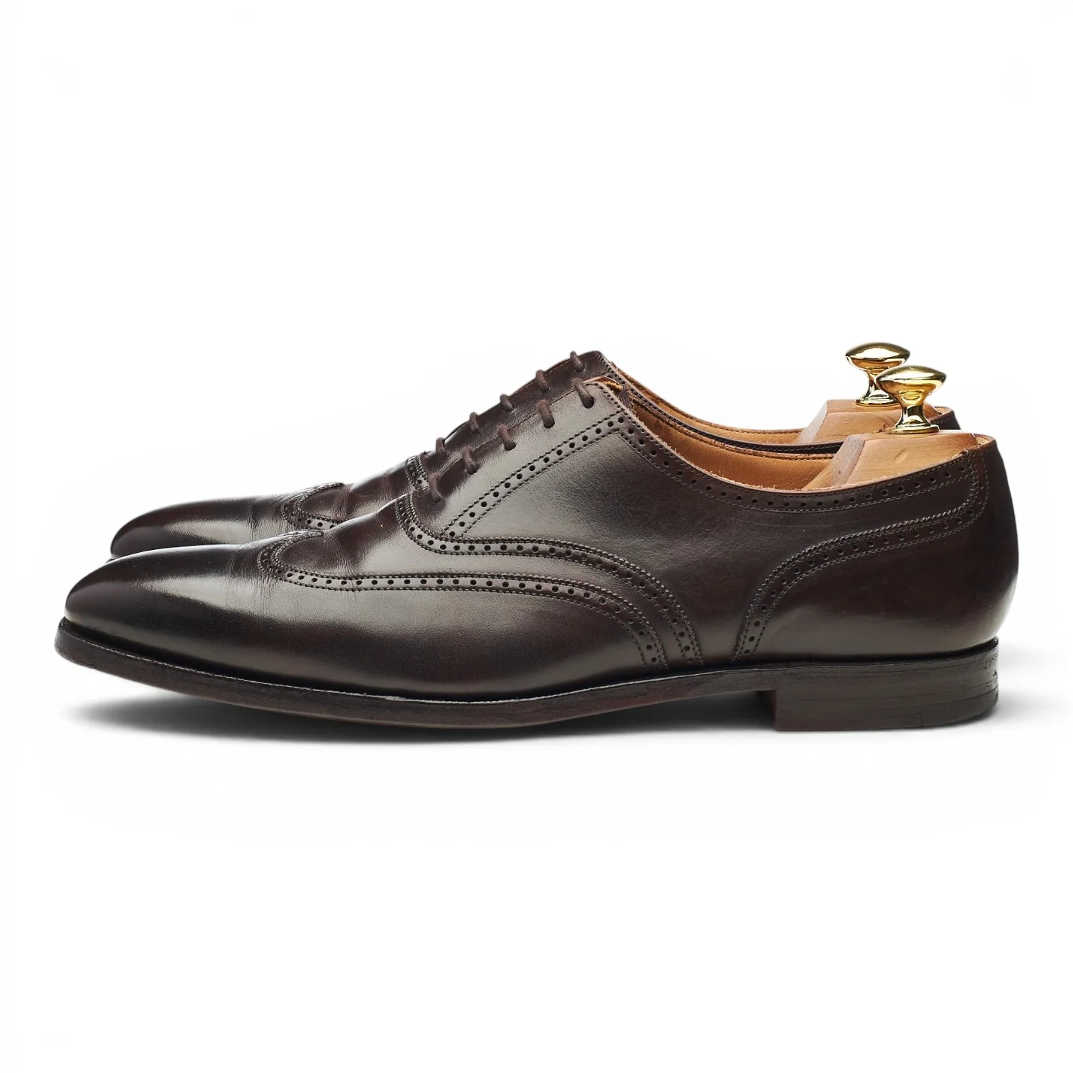 'Drummond' Dark Brown Leather Oxford Brogues UK 8.5 E - Image 3