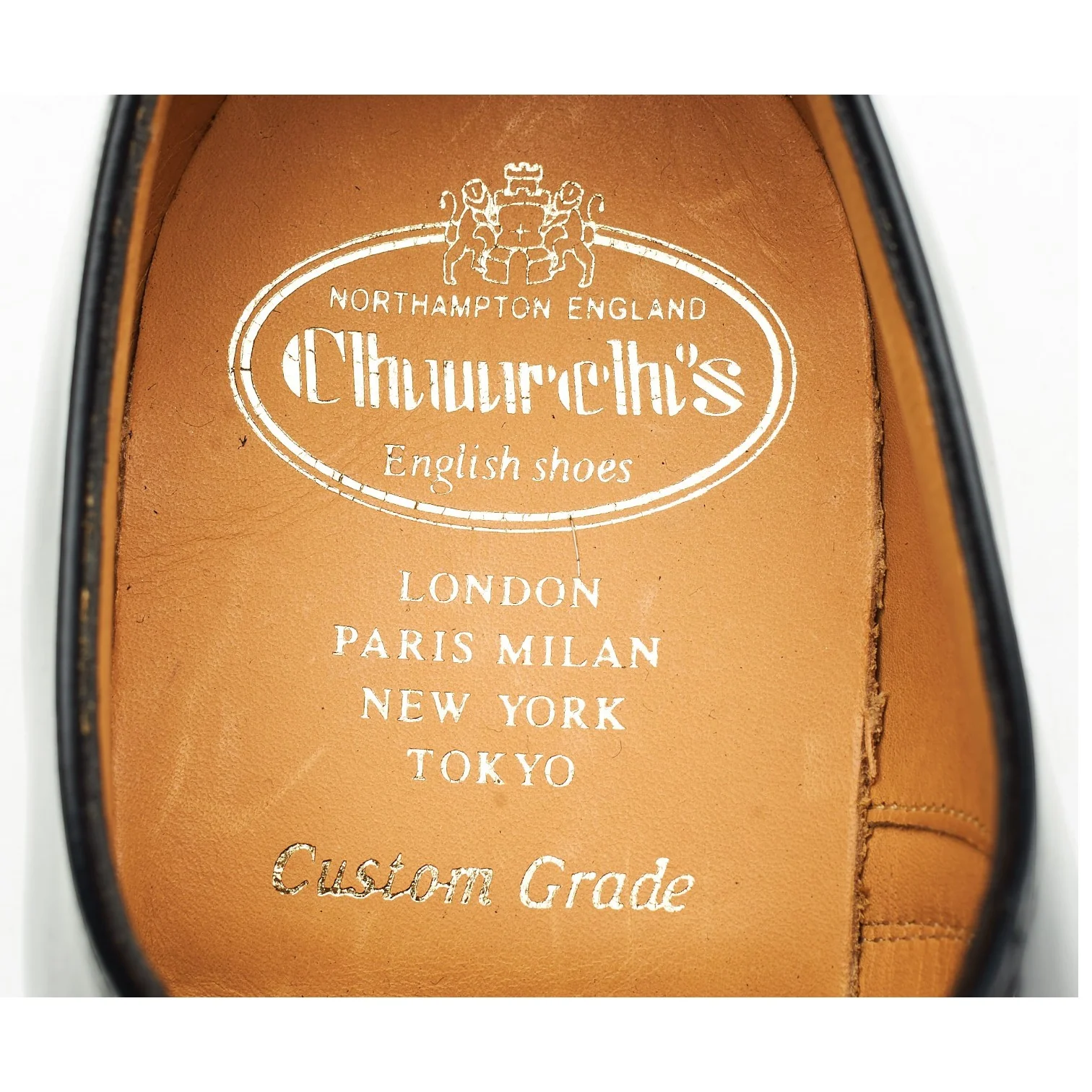 'Dubai' Black Leather Oxford UK 5 G - Image 6