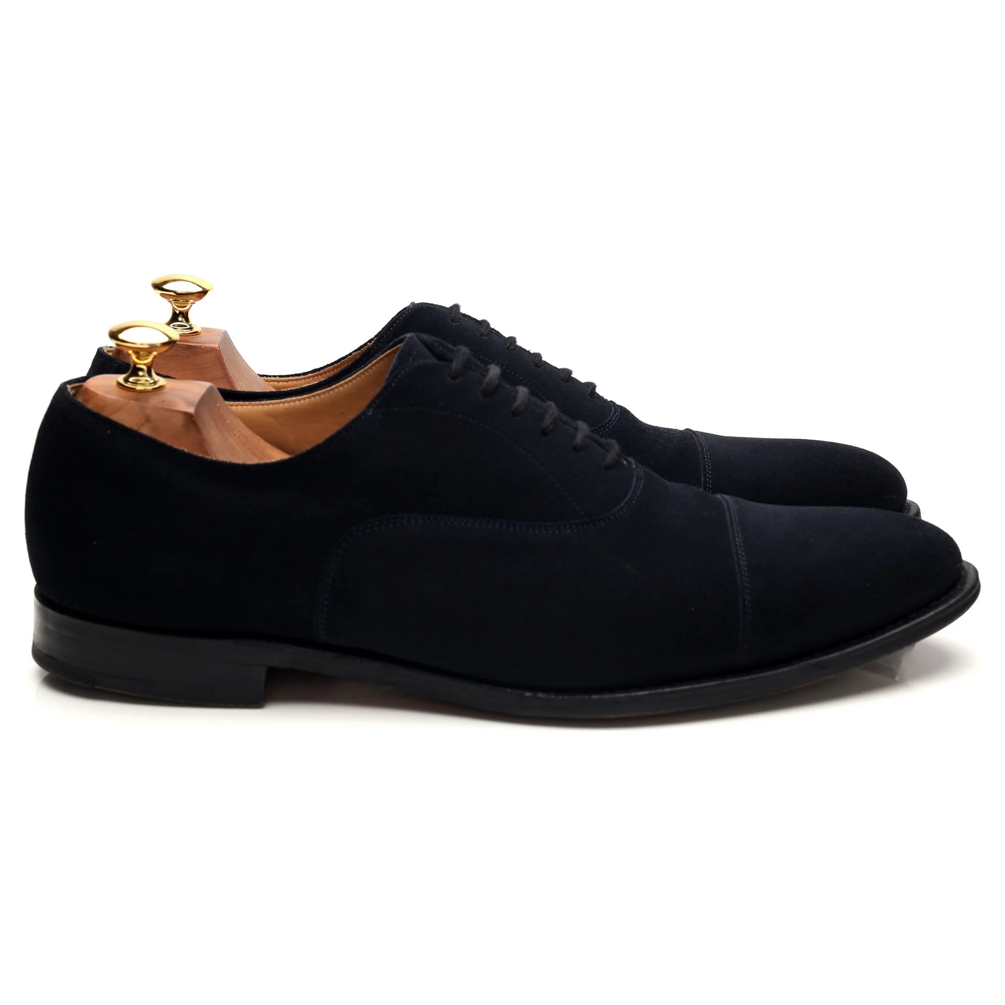 'Dubai' Navy Blue Suede Oxford UK 9.5 G