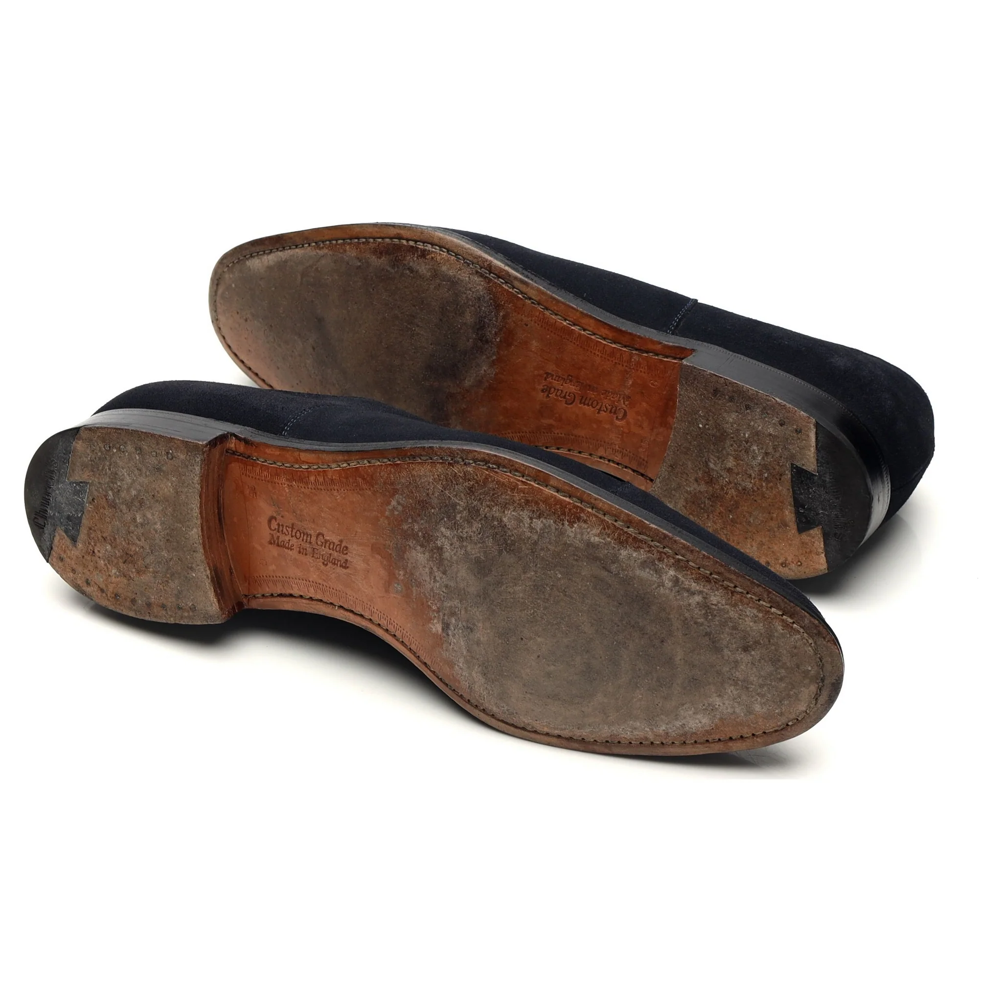 'Dubai' Navy Blue Suede Oxford UK 9.5 G - Image 5