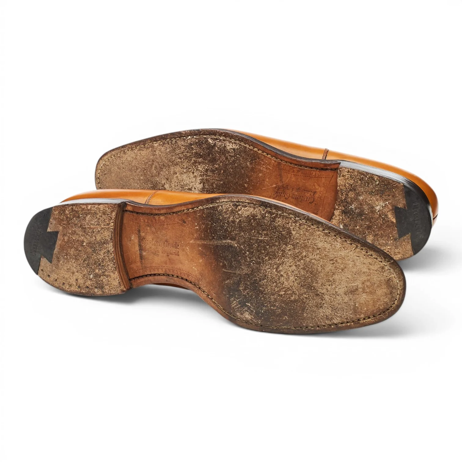 'Dubai' Tan Brown Leather Oxford UK 9.5 F - Image 5