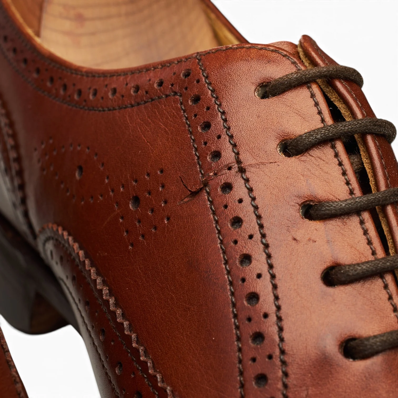 Ducker & Son 'Windsor' Brown Leather Oxford Brogues UK 6 EE - Image 5