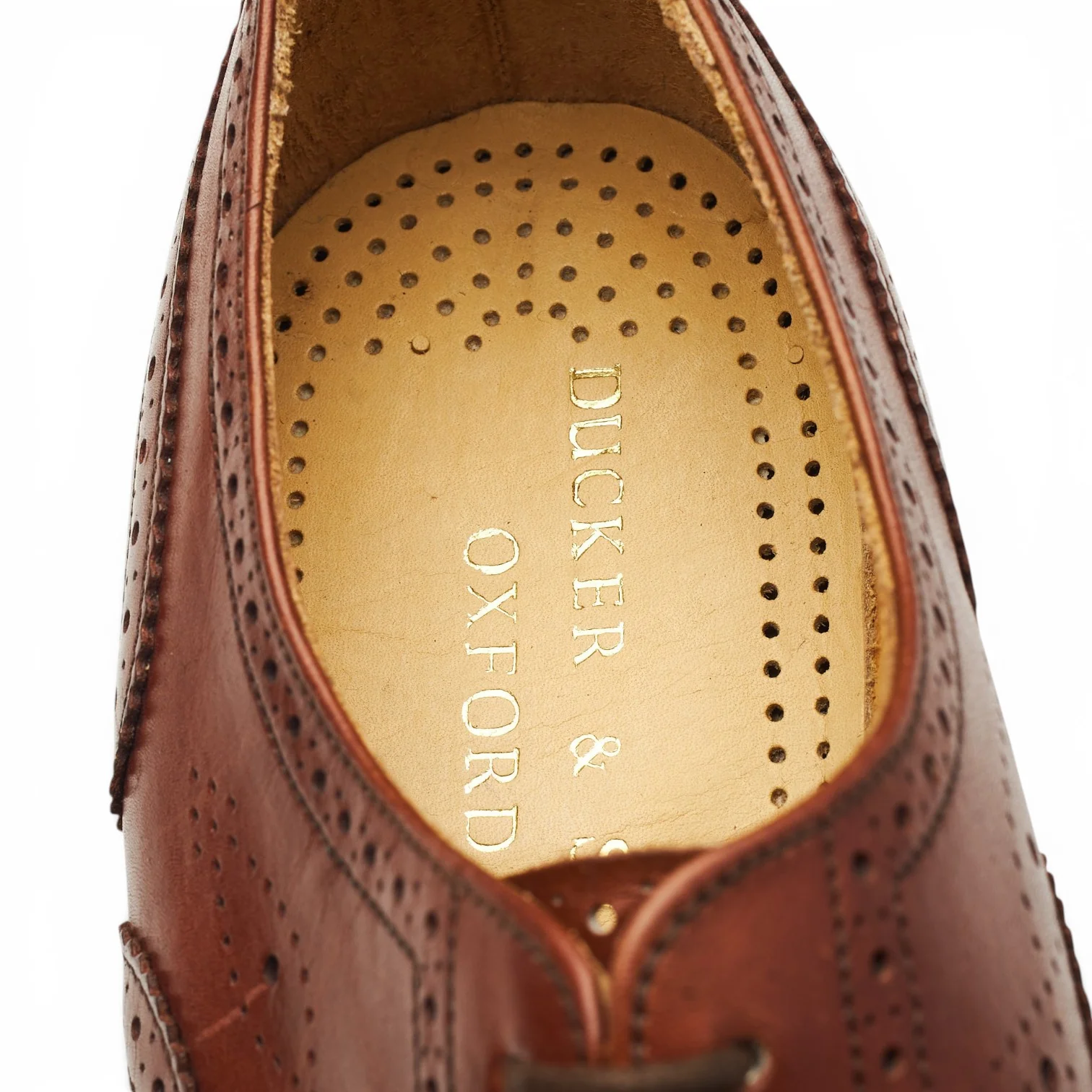 Ducker & Son 'Windsor' Brown Leather Oxford Brogues UK 6 EE - Image 8