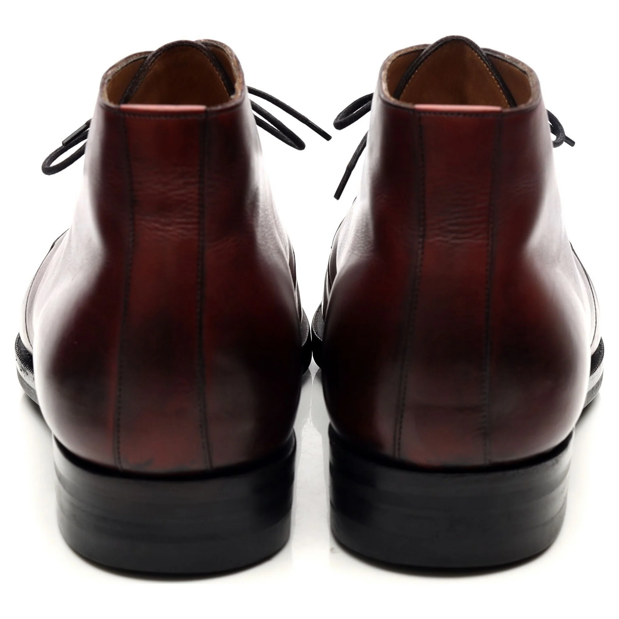 'Lomond' Burgundy Leather Chukka Boots UK 11 F - Image 4