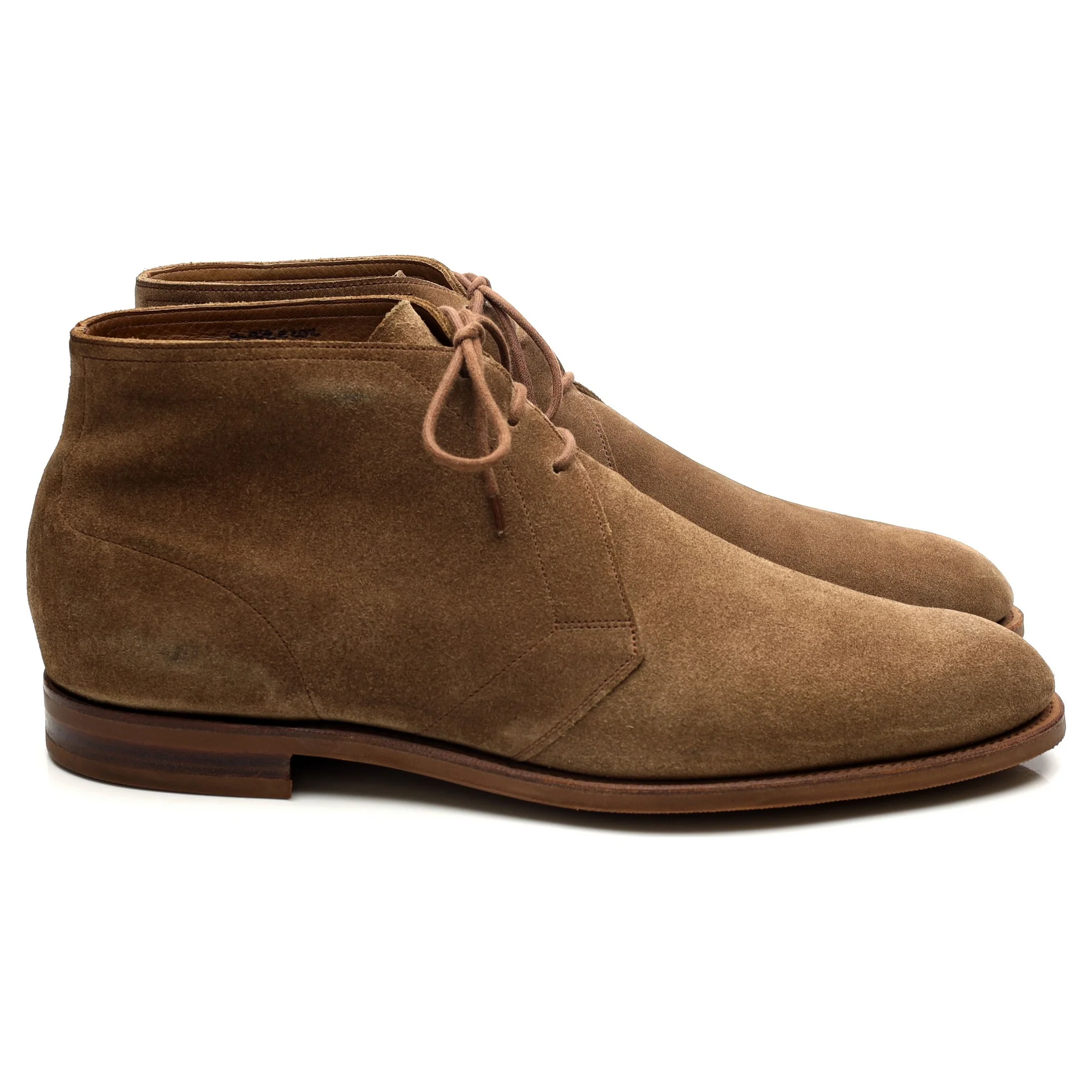 'Shanklin' Light Brown Suede Chukka Boots UK 9 E - Image 6
