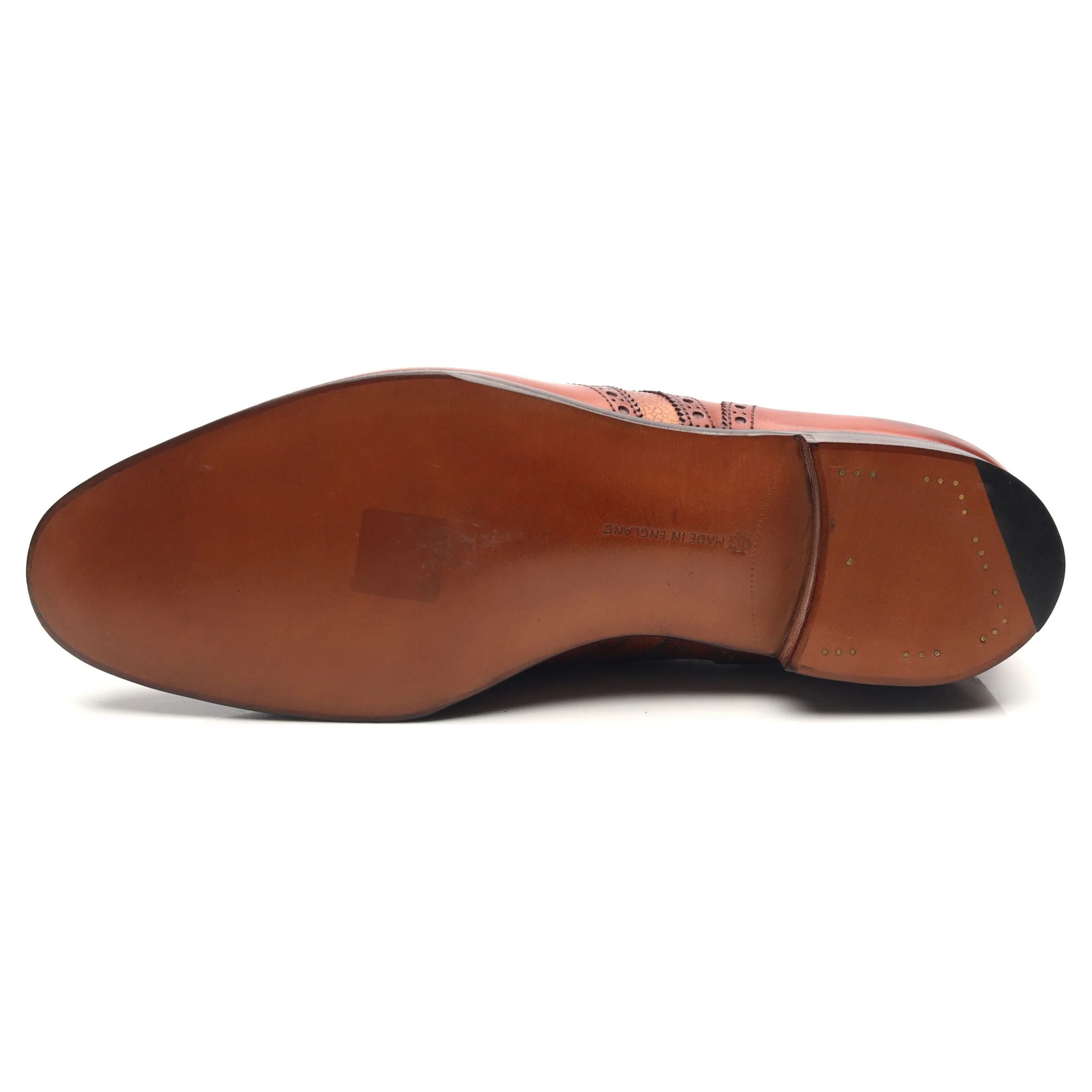 'Sandringham' Tan Brown Leather Derby Brogues UK 9.5 D - Image 10
