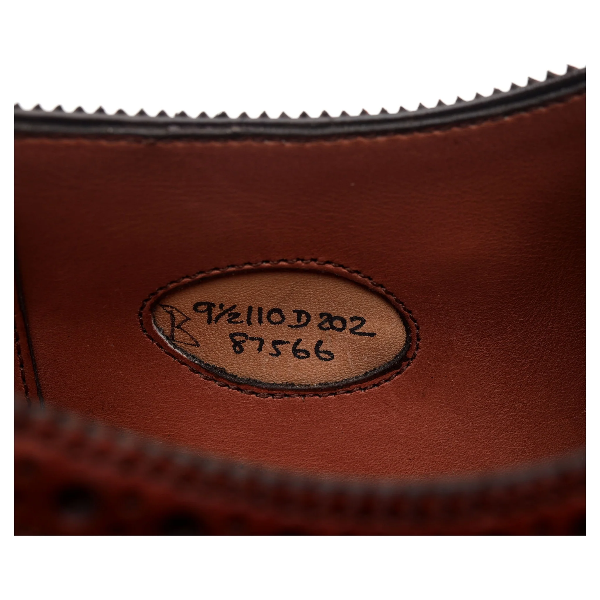 'Sandringham' Tan Brown Leather Derby Brogues UK 9.5 D - Image 13