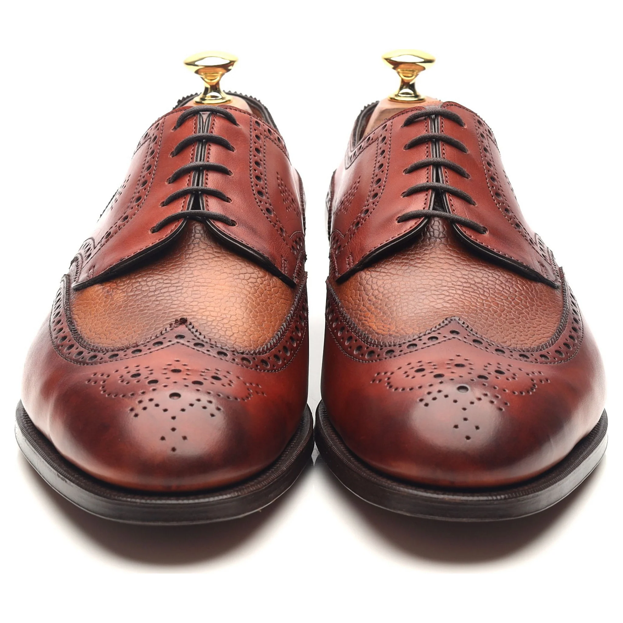'Sandringham' Tan Brown Leather Derby Brogues UK 9.5 D - Image 8