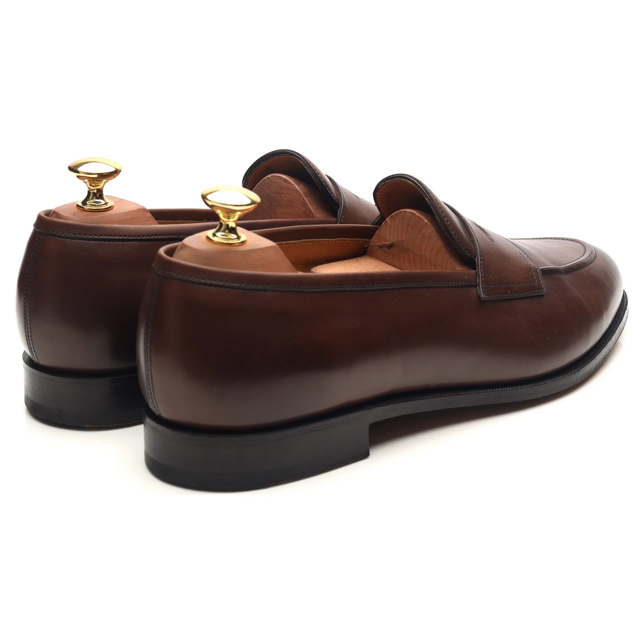 'Piccadilly' Dark Brown Leather Loafers UK 9.5 E - Image 5