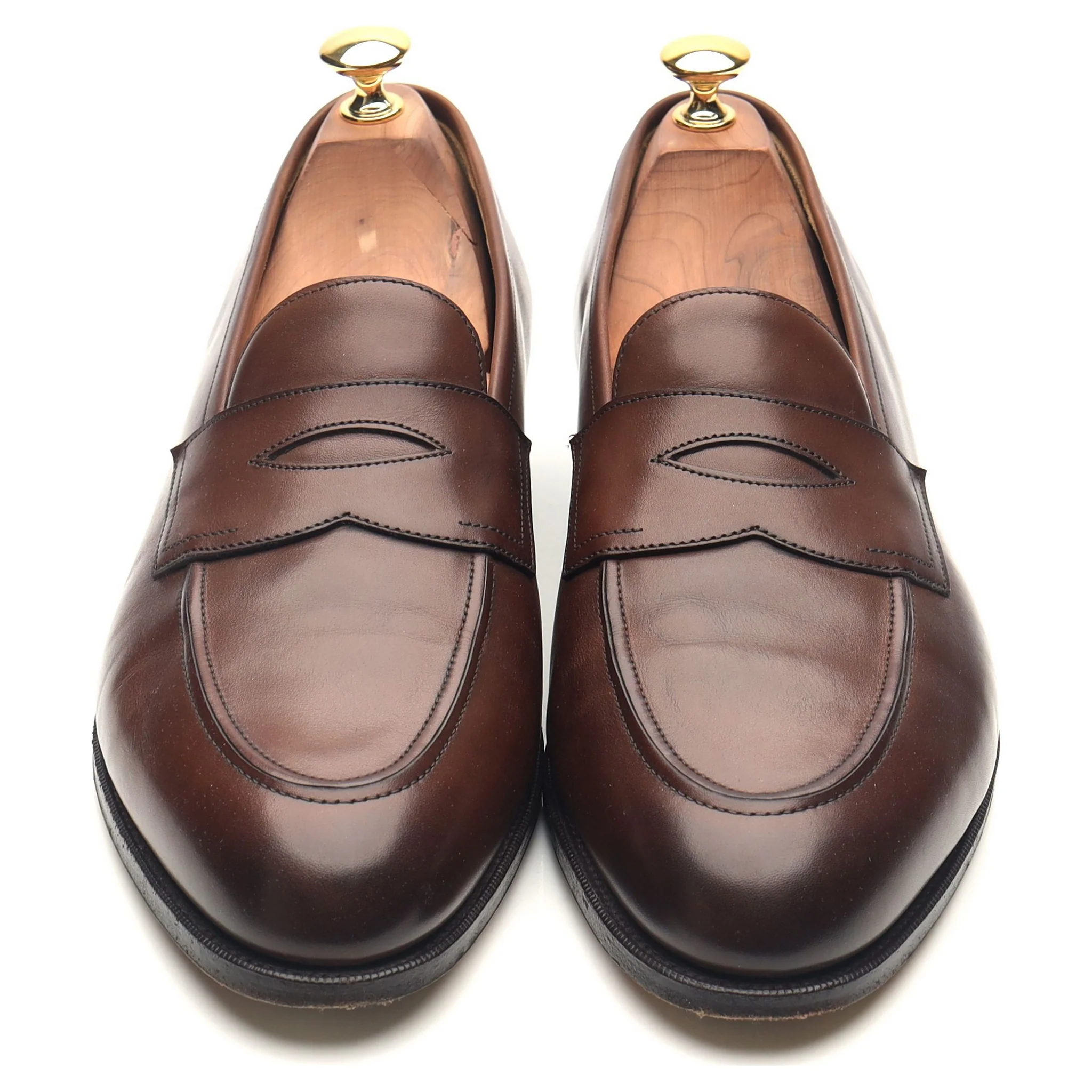 'Piccadilly' Dark Brown Leather Loafers UK 9.5 E - Image 9