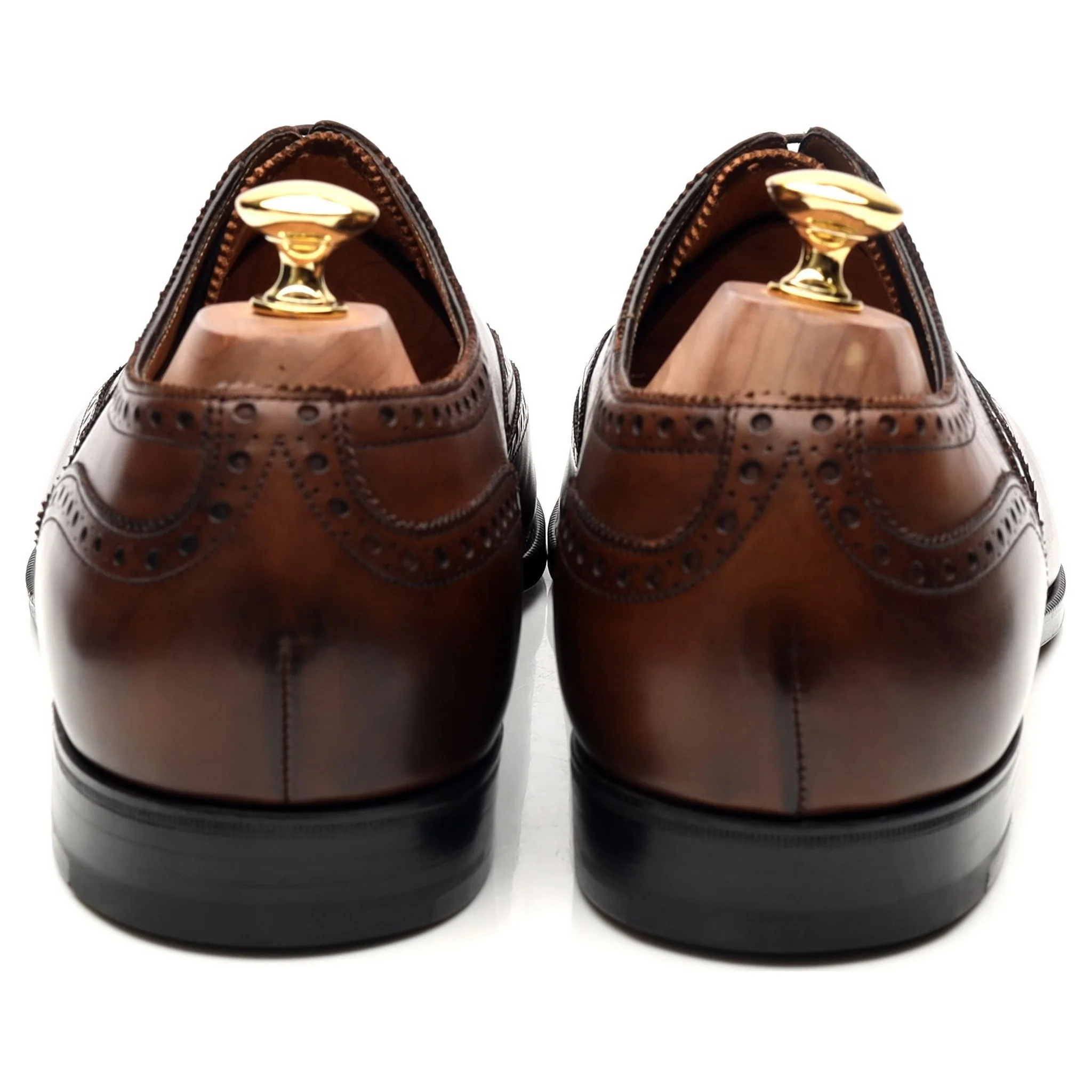 'Malvern' Brown Leather Brogues UK 11 D - Image 4